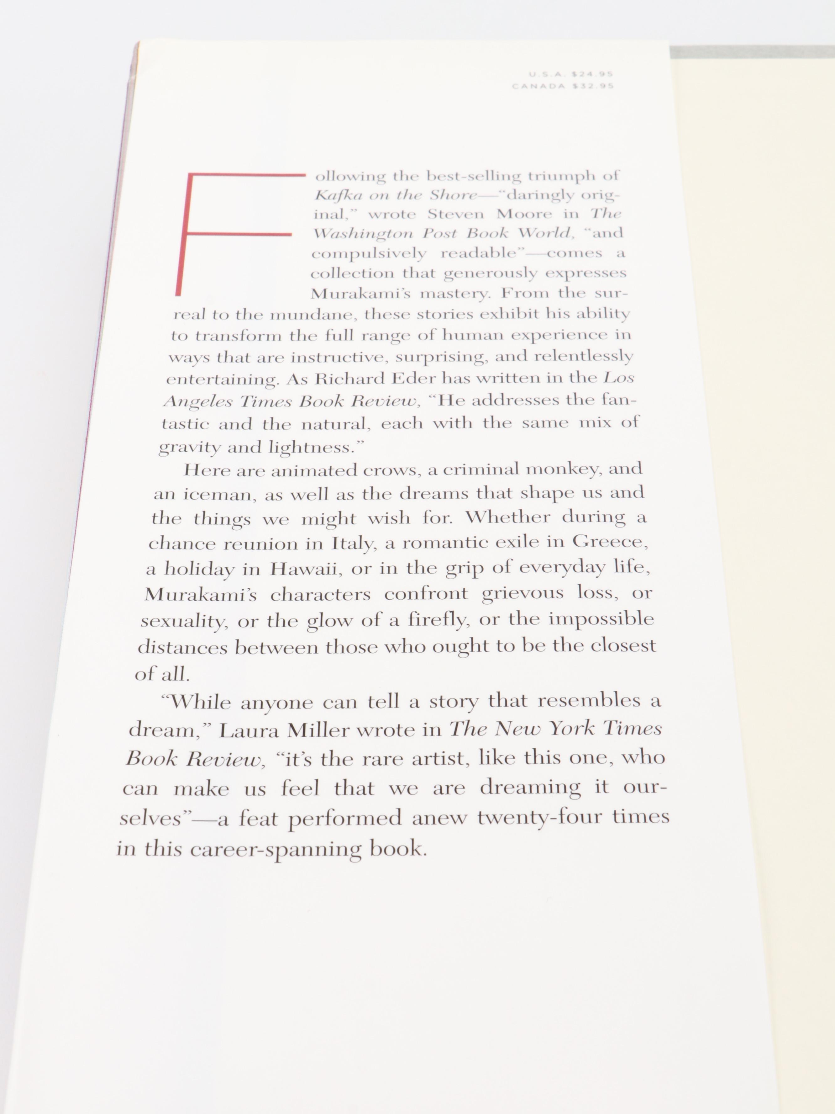 First Edition Haruki Murakami Books Including "The Wind-Up Bird Chronicle"