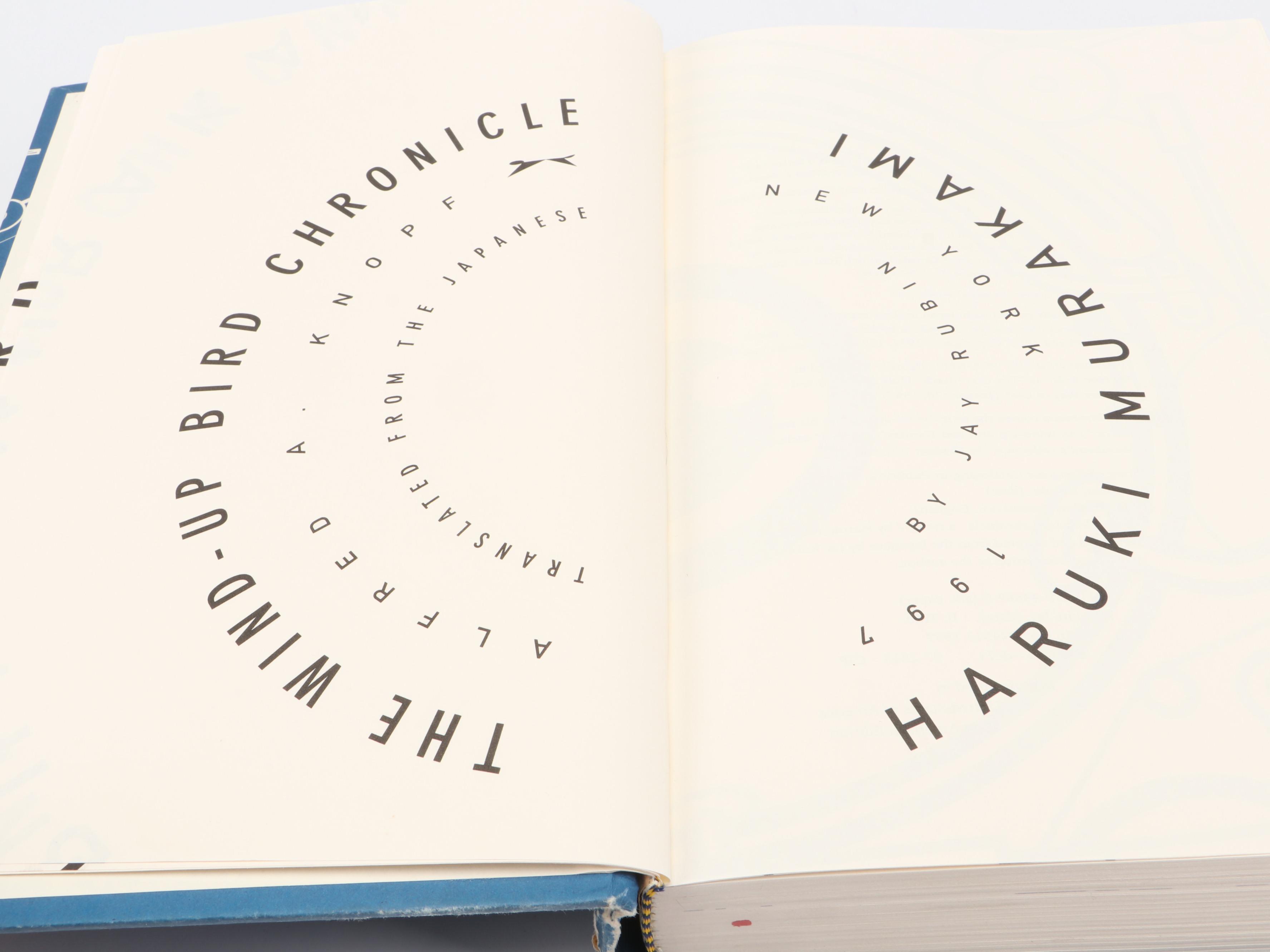 First Edition Haruki Murakami Books Including "The Wind-Up Bird Chronicle"