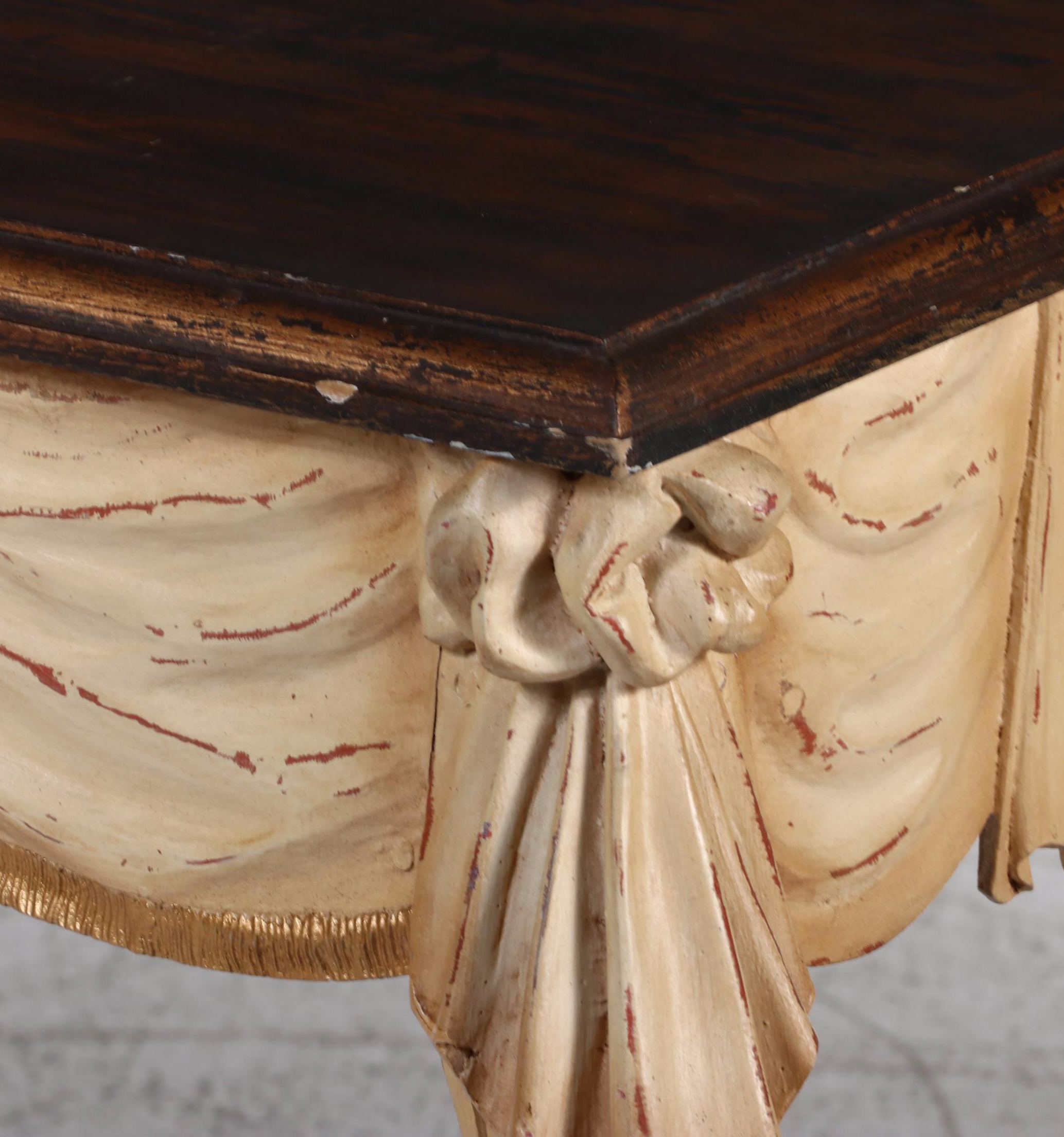 Sterling Industries French Style Carved Wood Console Table