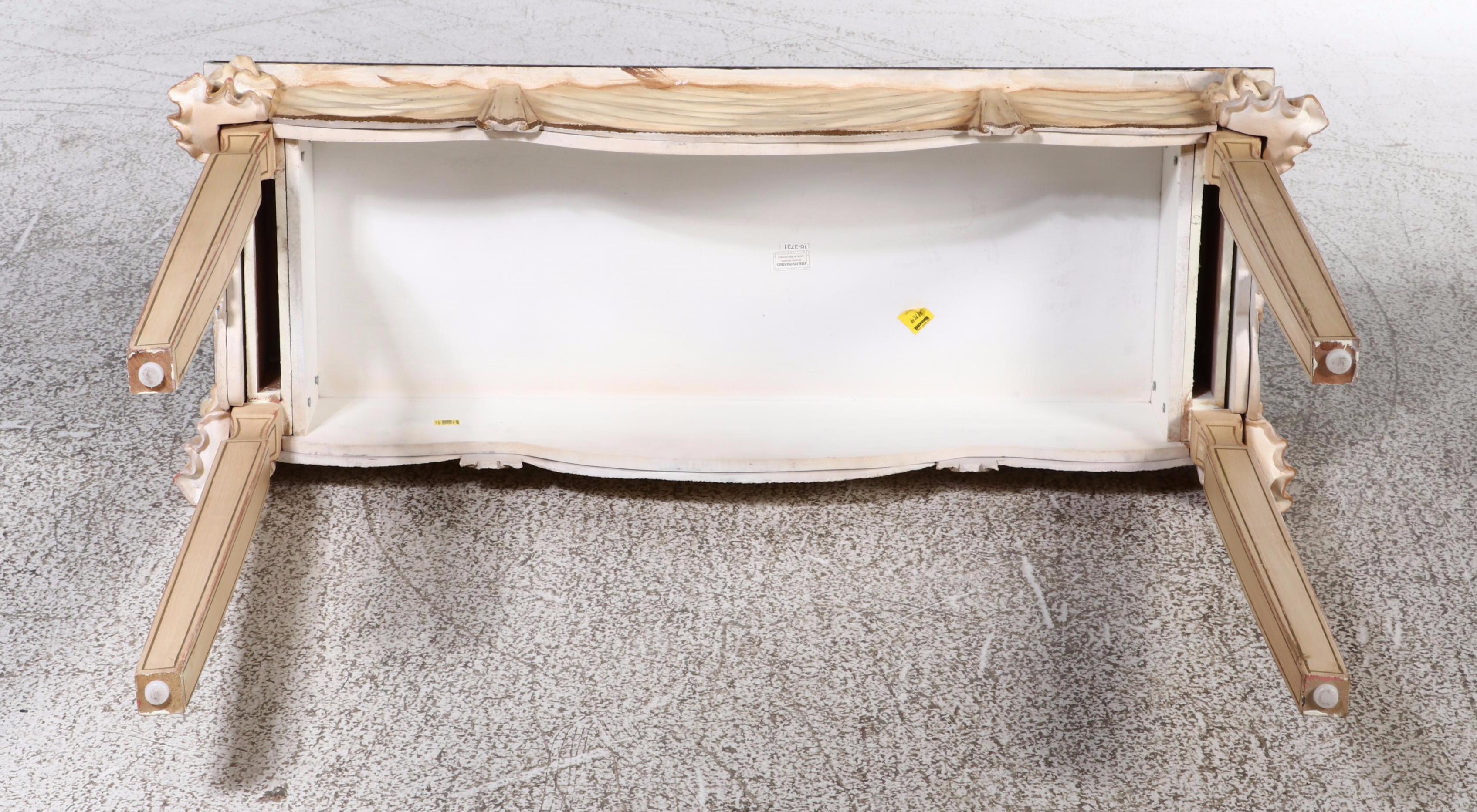 Sterling Industries French Style Carved Wood Console Table