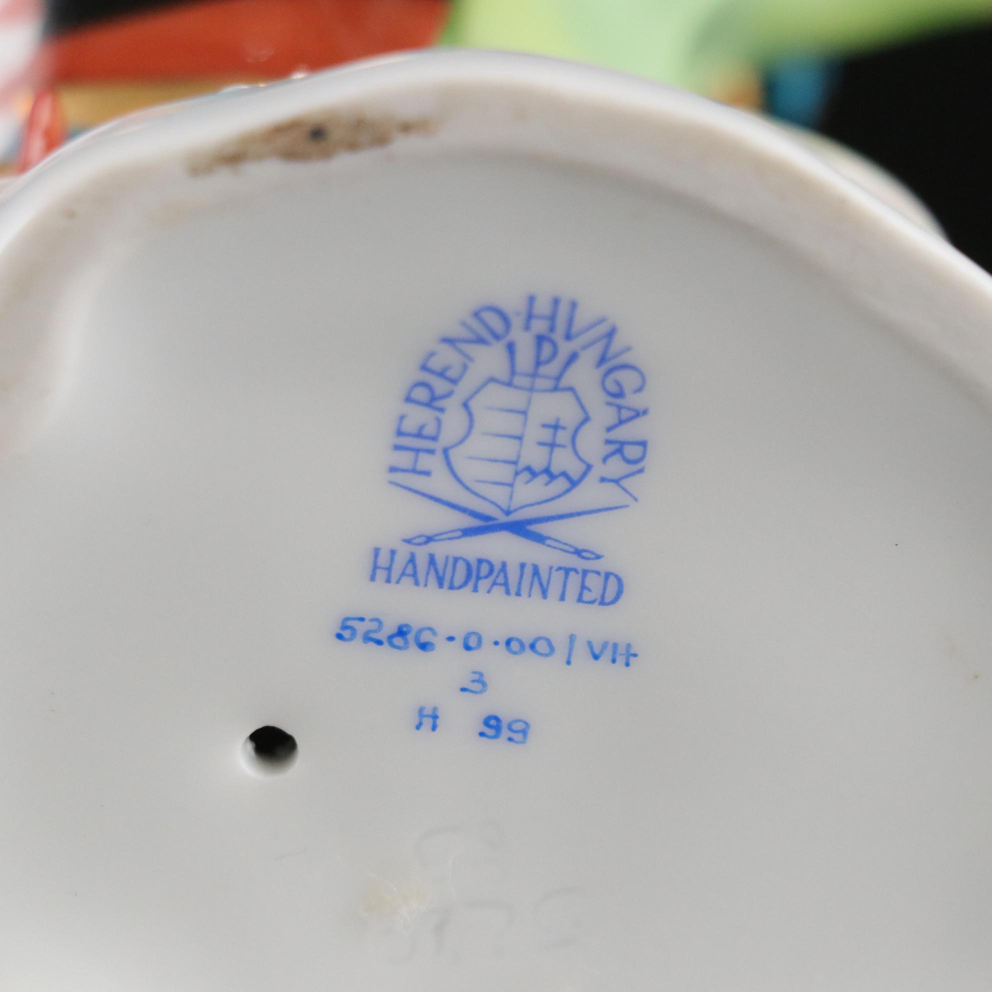 Herend Rust Fishnet with Gold "Betta Fish" Porcelain Figurine