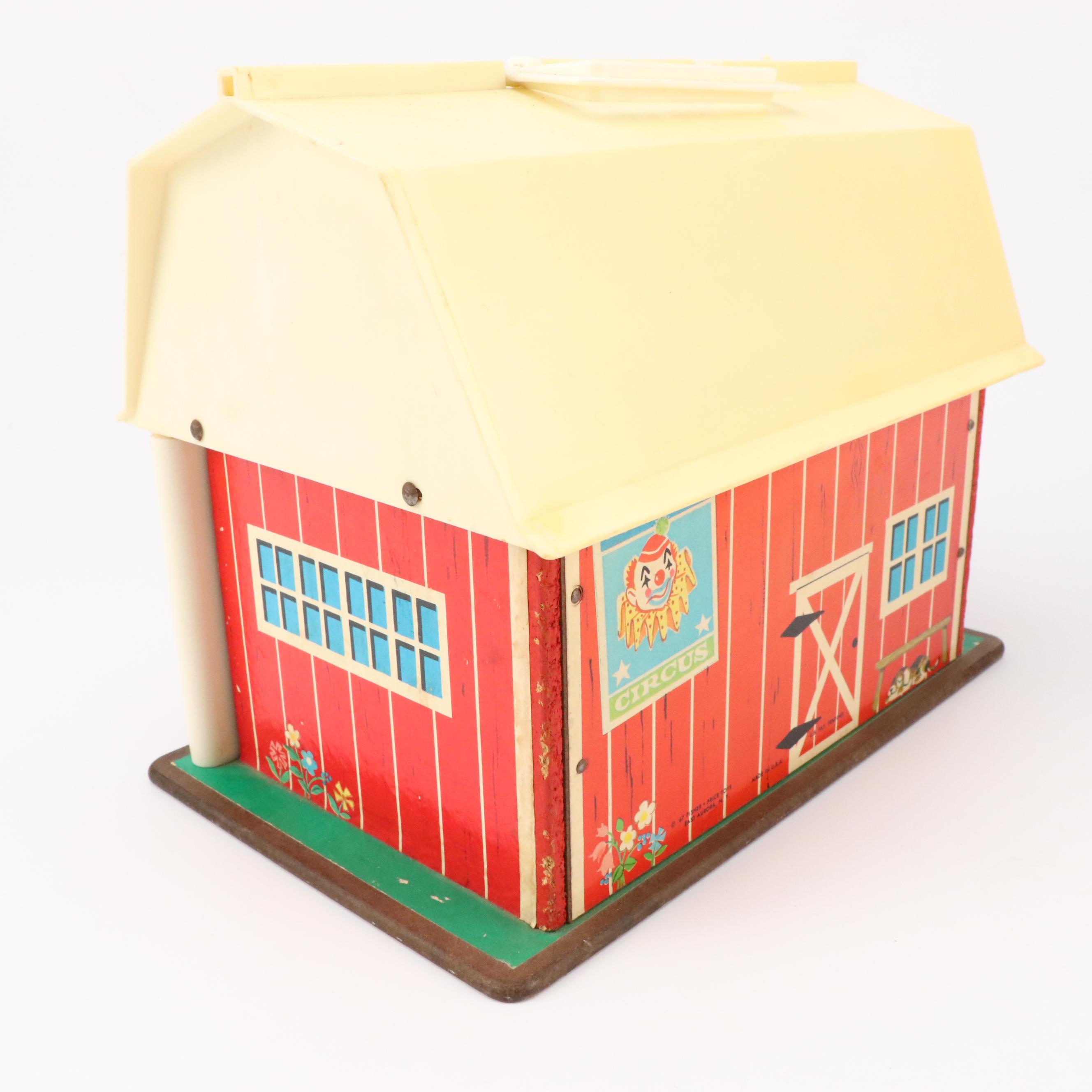 Fisher-Price Little People Toy Barn and Silo, 1967