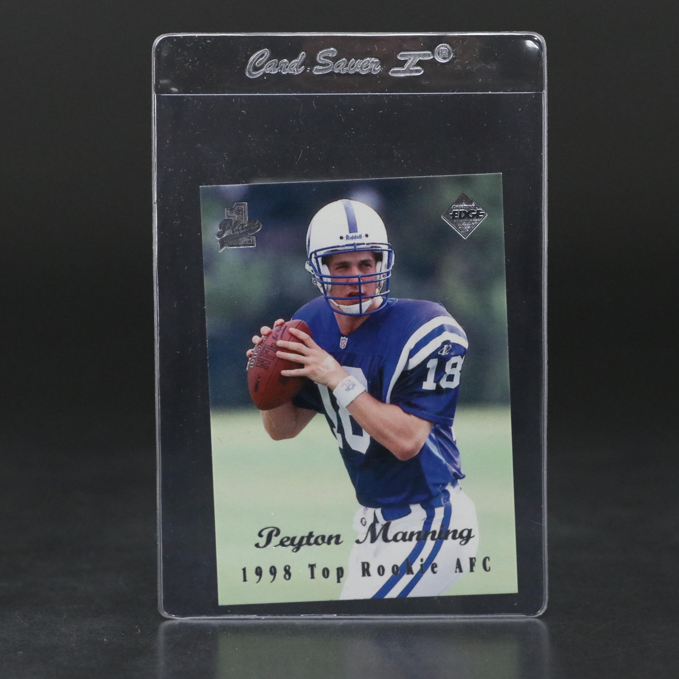 1998 Collector’s Edge 1st Place Peyton Manning Rookie Football Card