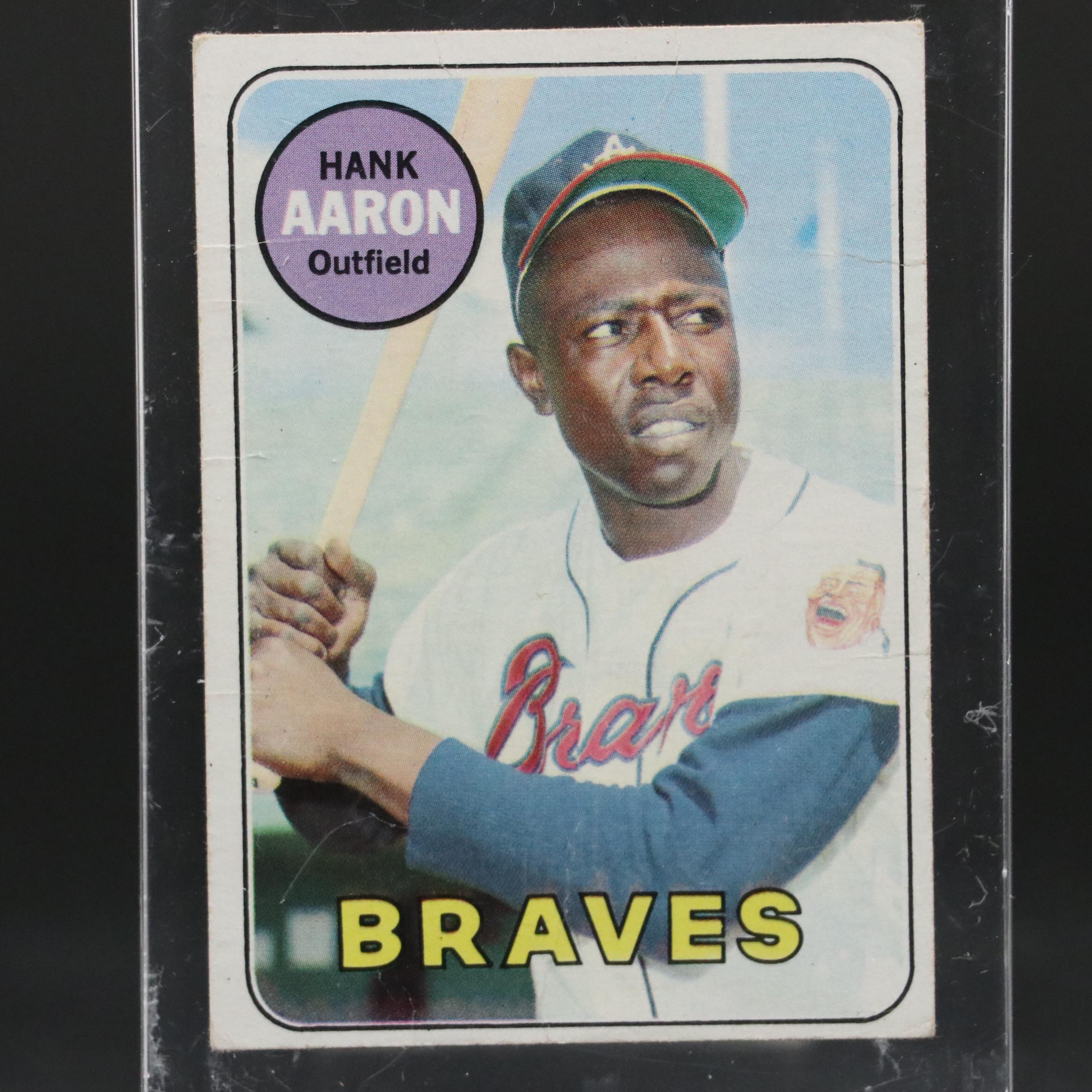 1969 Topps Hank Aaron Atlanta Braves Baseball Card