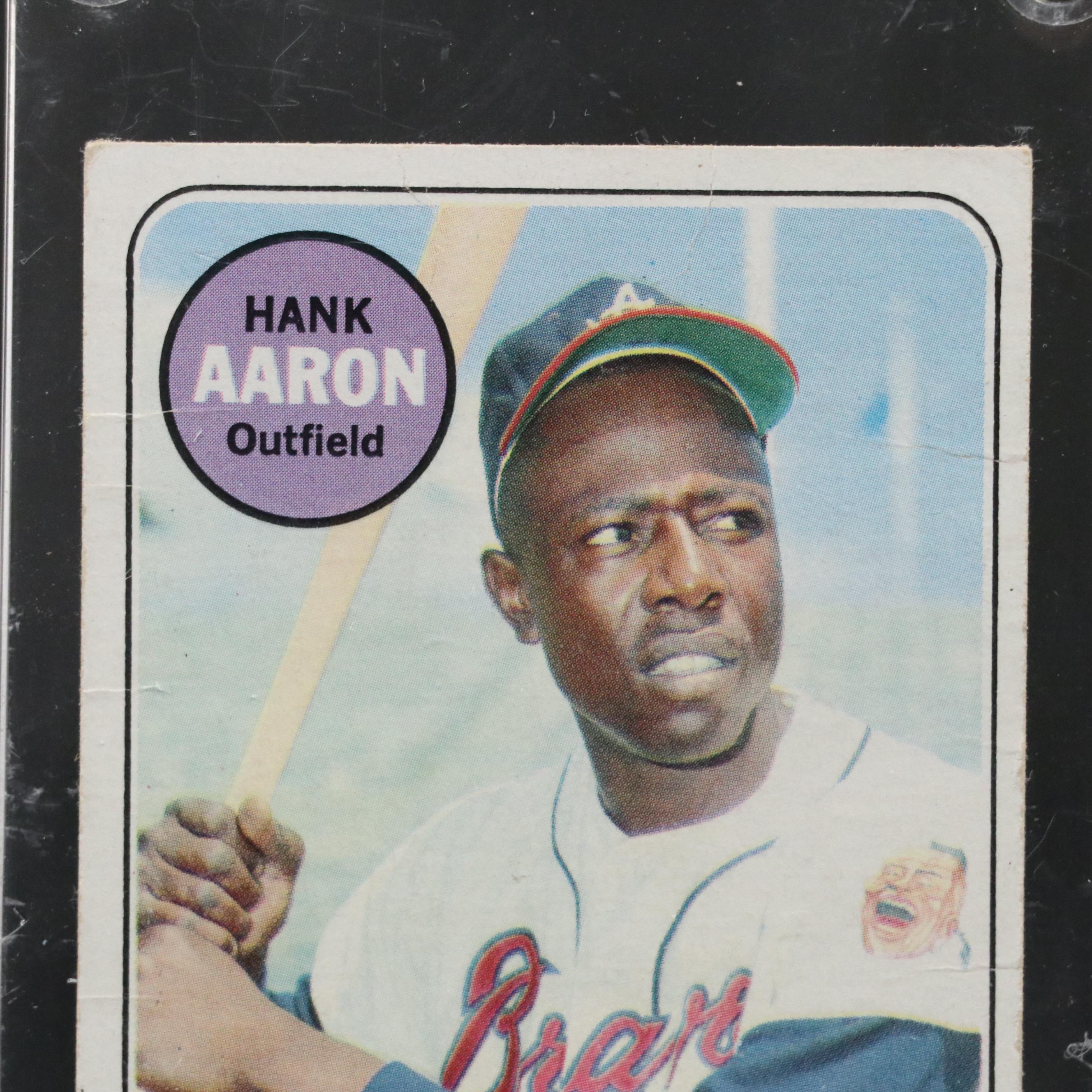 1969 Topps Hank Aaron Atlanta Braves Baseball Card