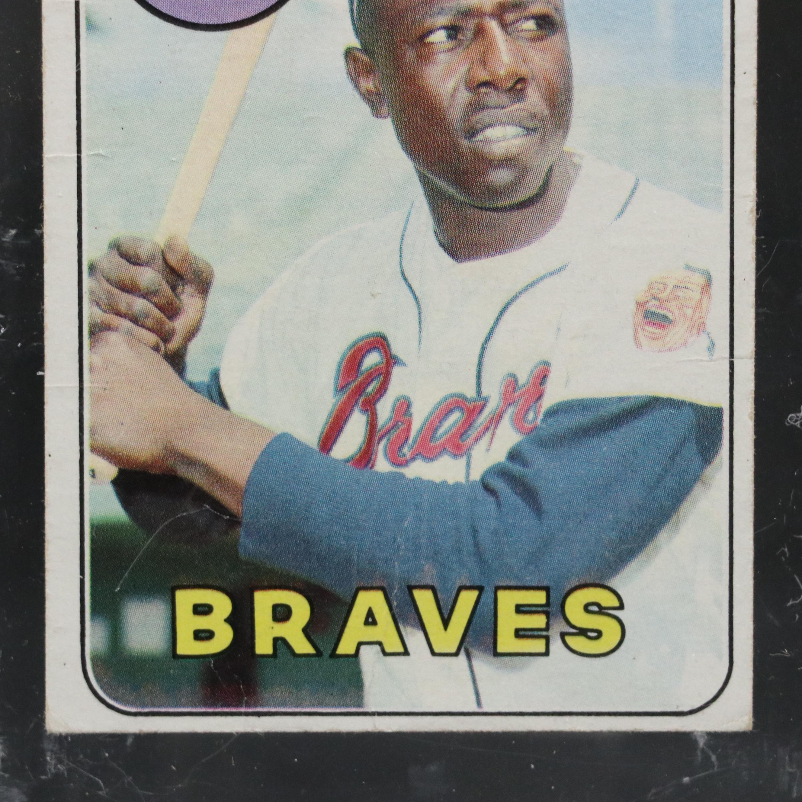 1969 Topps Hank Aaron Atlanta Braves Baseball Card