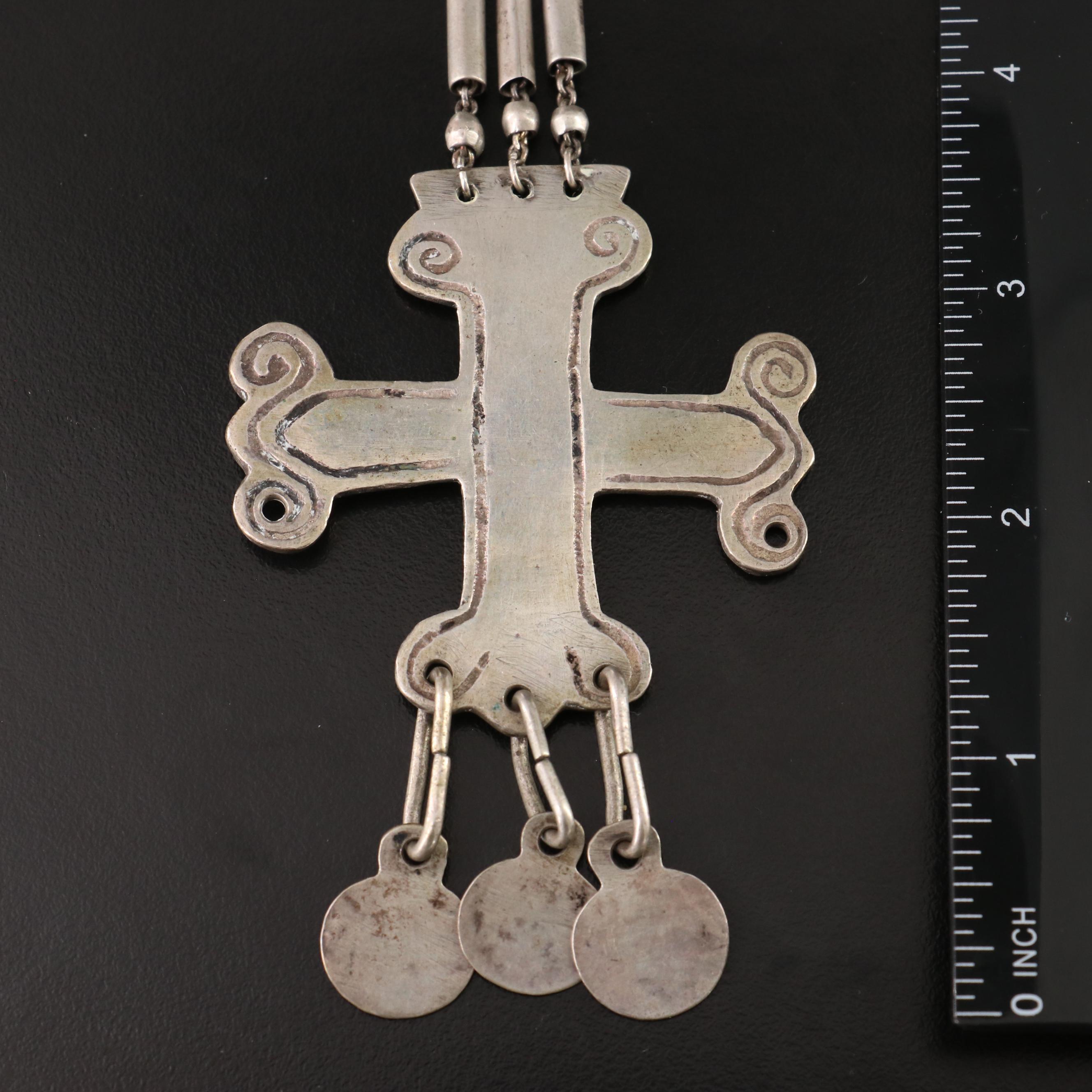 Jewelry Collection ft. South American Sterling Cross Necklace & Afghan Signets