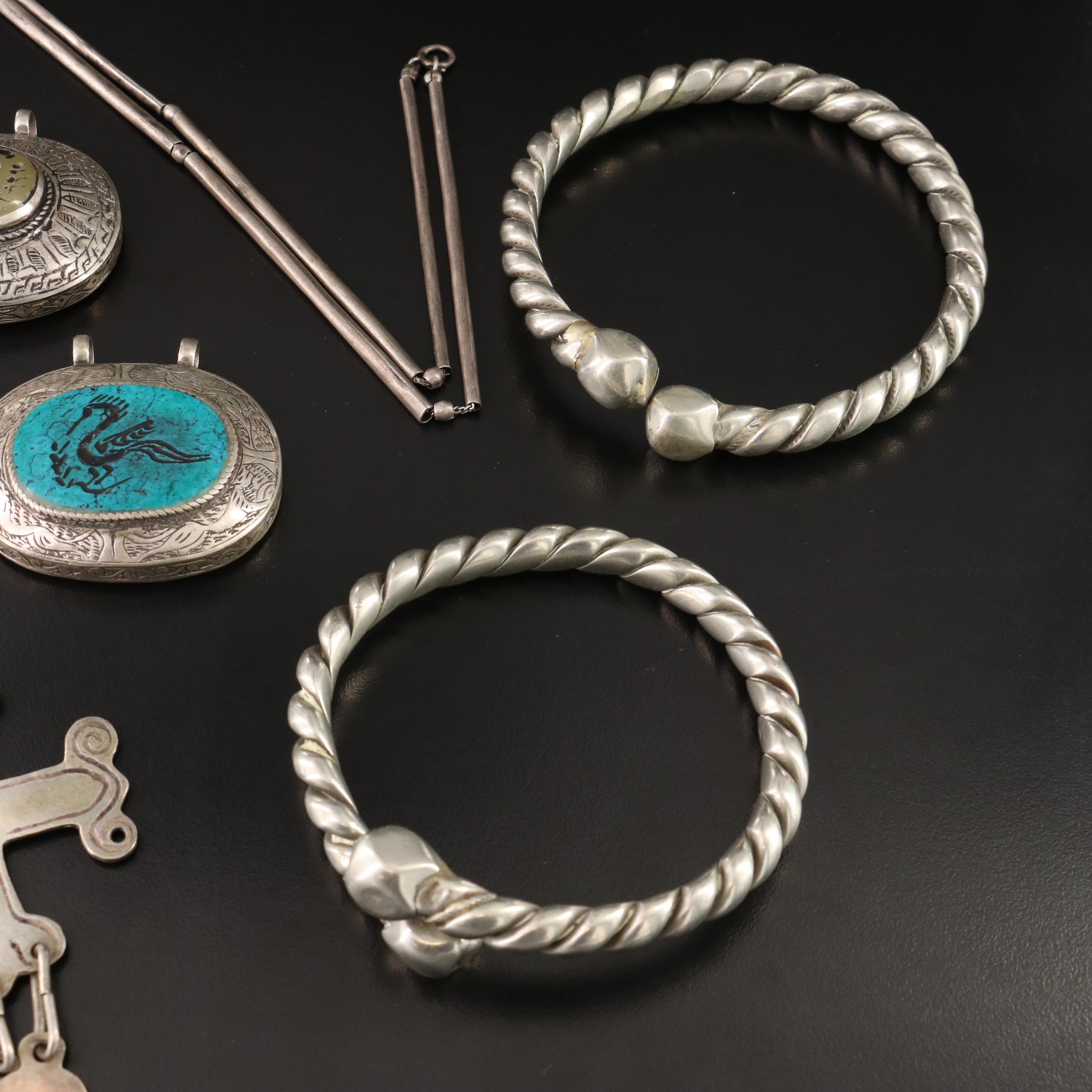 Jewelry Collection ft. South American Sterling Cross Necklace & Afghan Signets