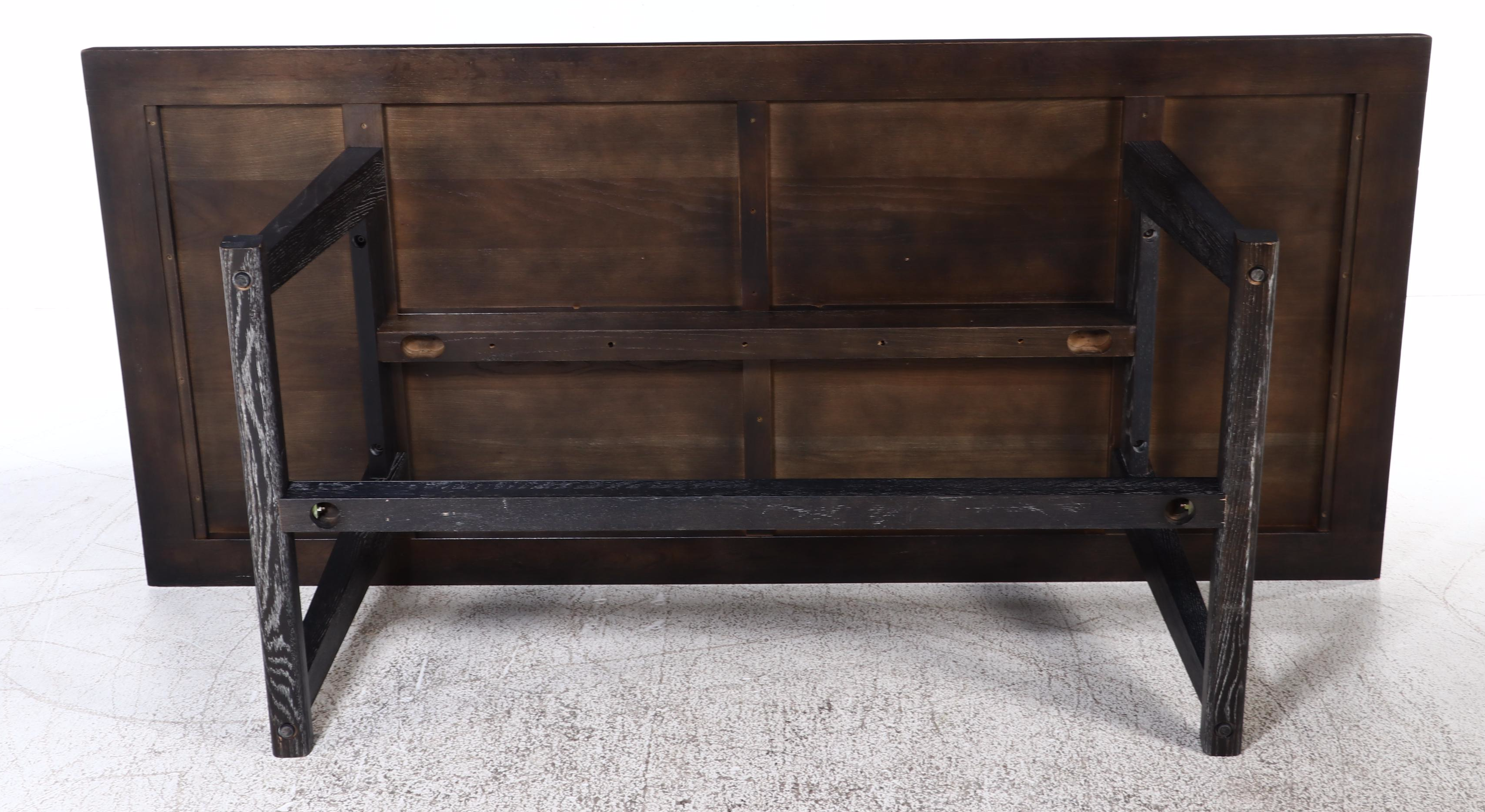 Contemporary Wooden Trestle Table