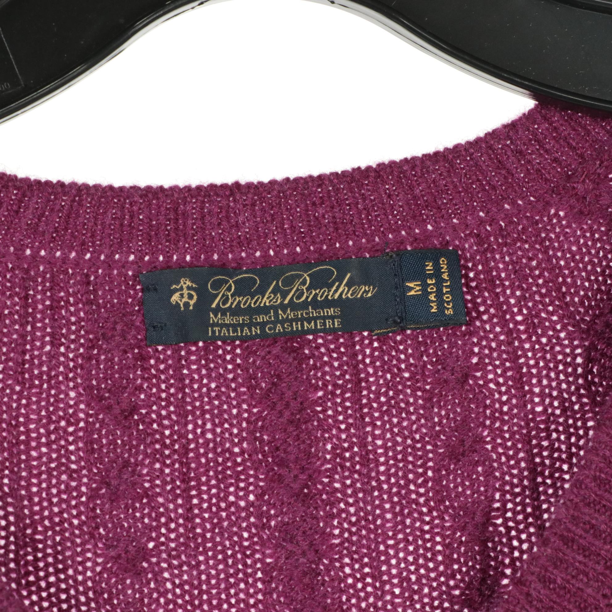 Brooks Brothers Dress Pants, Cashmere Sweater & Button-Down, Tory Burch T-Shirt