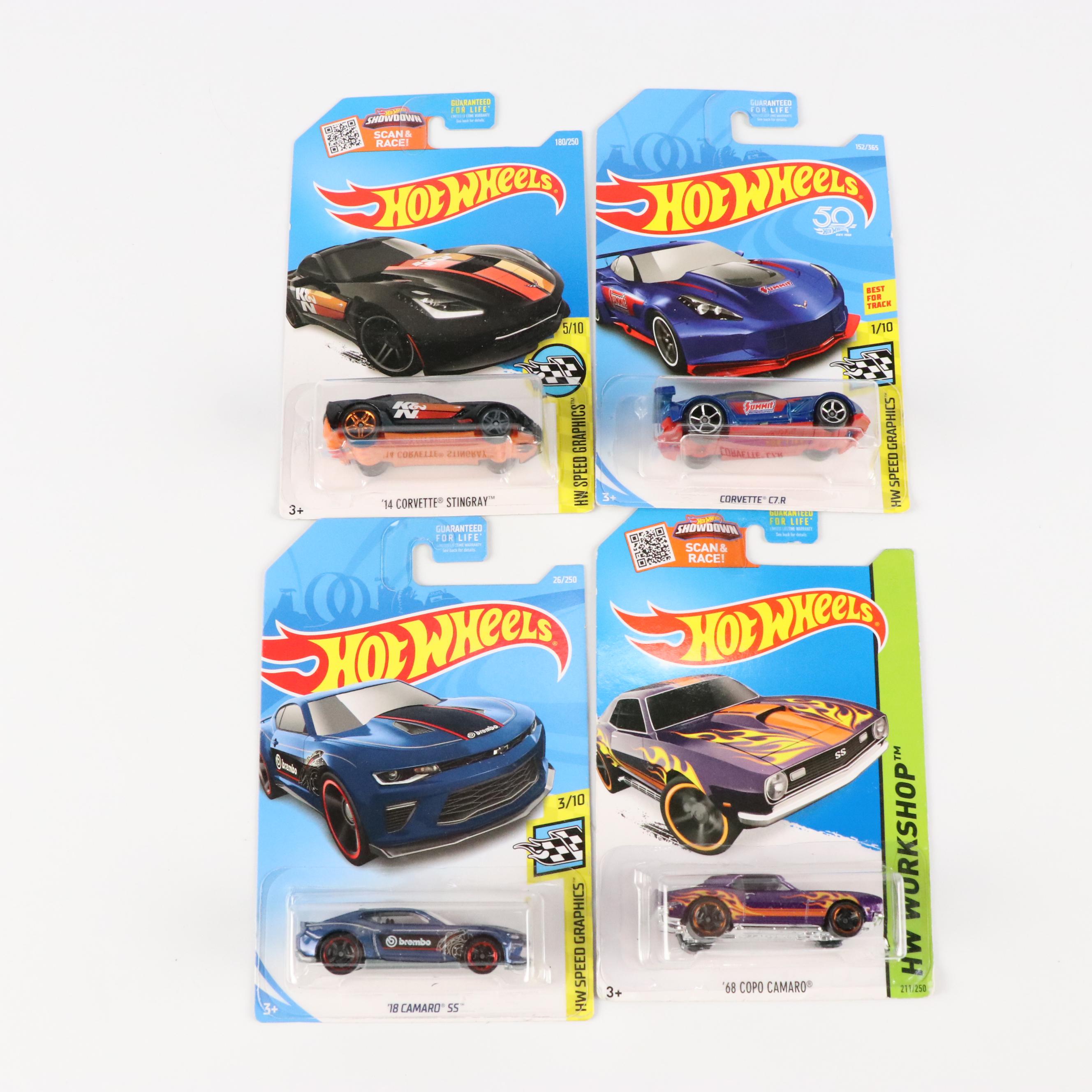 Hot Wheels "Corvette C7.R," "Corvette Grand Sport Roadster" and More Toy Cars