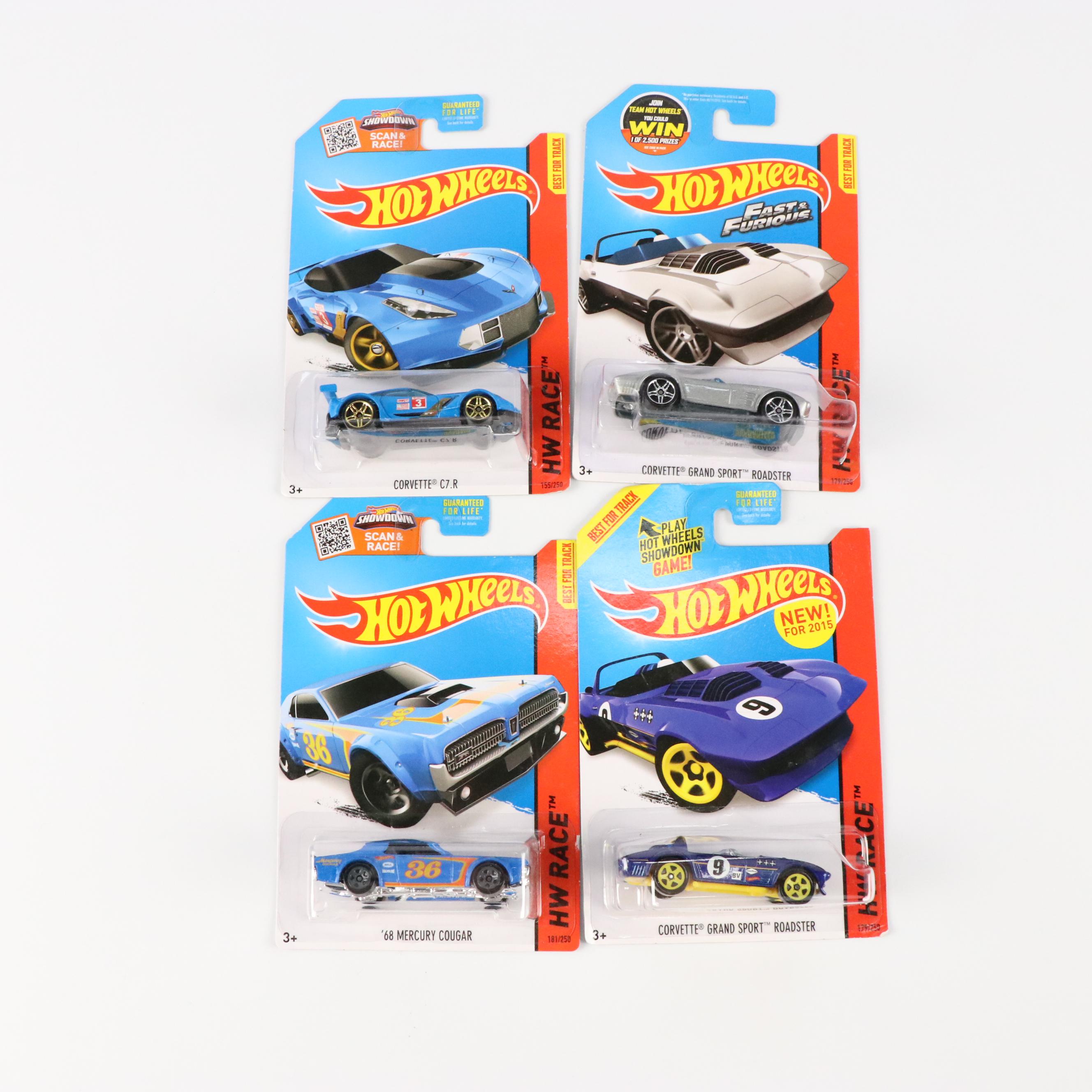 Hot Wheels "Corvette C7.R," "Corvette Grand Sport Roadster" and More Toy Cars