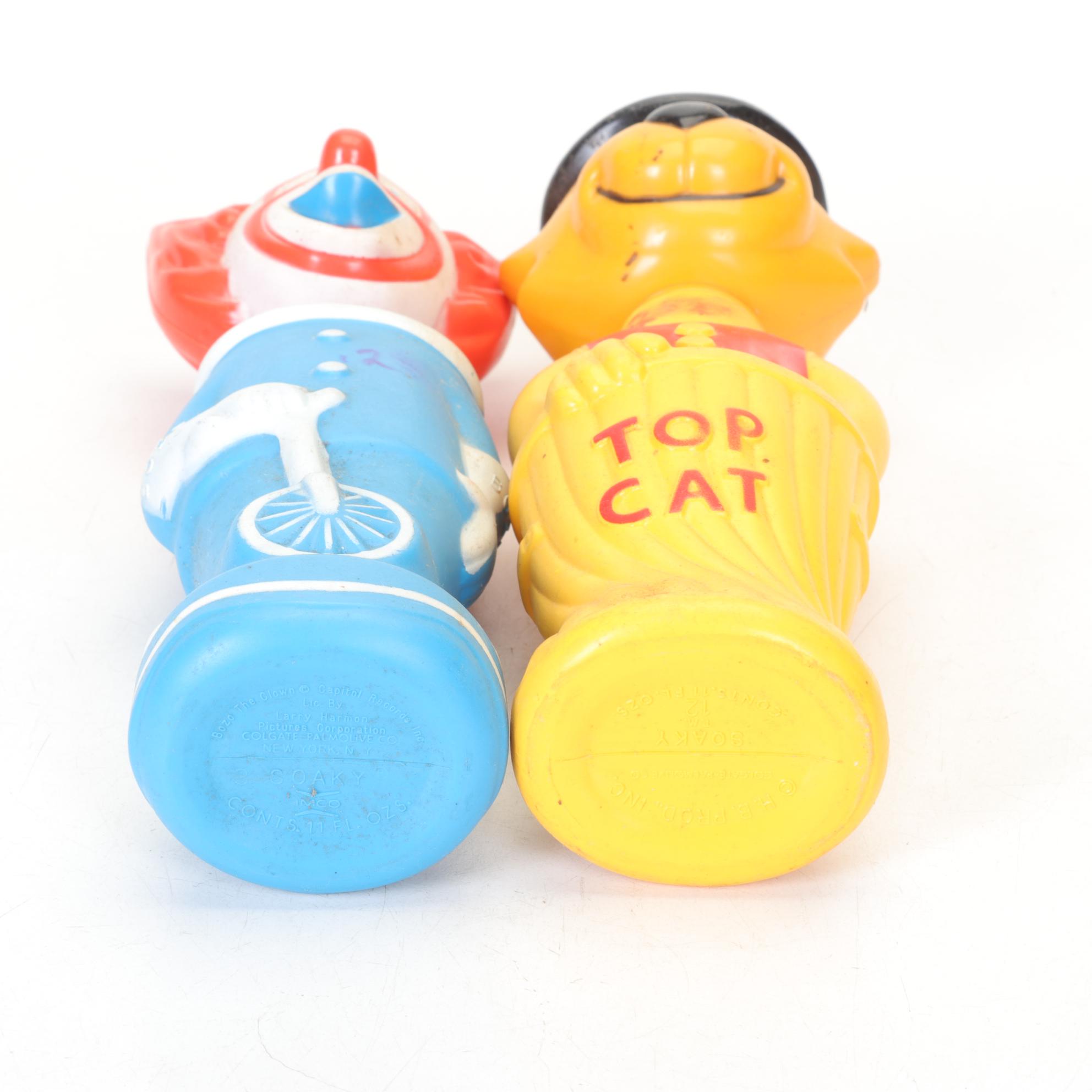 Soaky Collection of Cartoon Bubble Bath Bottles Featuring "Smokey Bear"