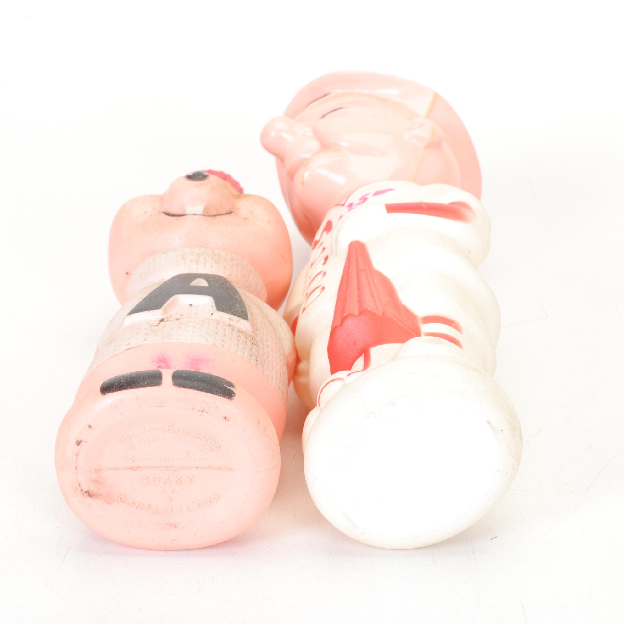 Soaky Collection of Cartoon Bubble Bath Bottles Featuring "Smokey Bear"