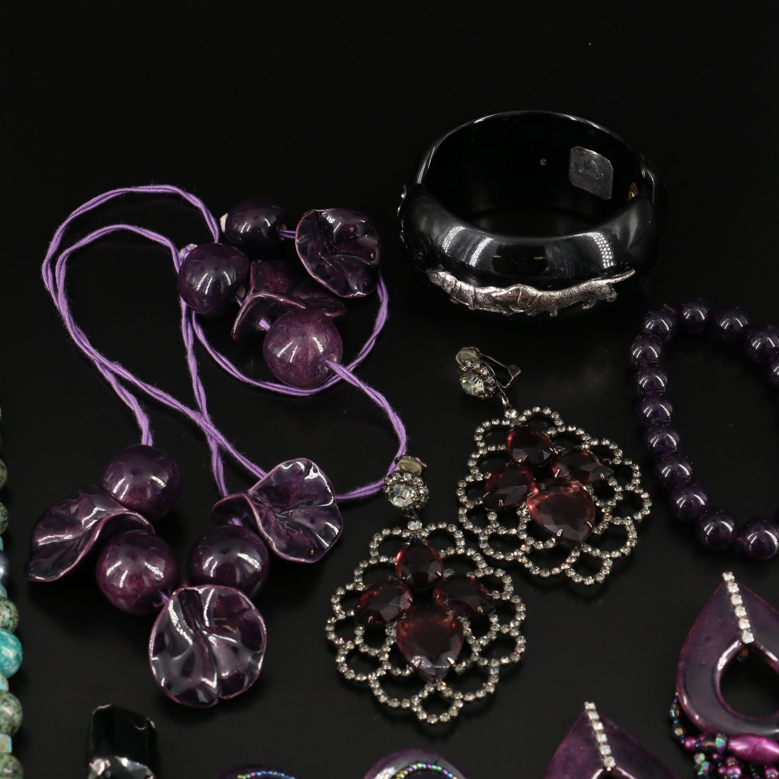 Jewelry Collection Including Les Bernard, Amazonite and Pearl