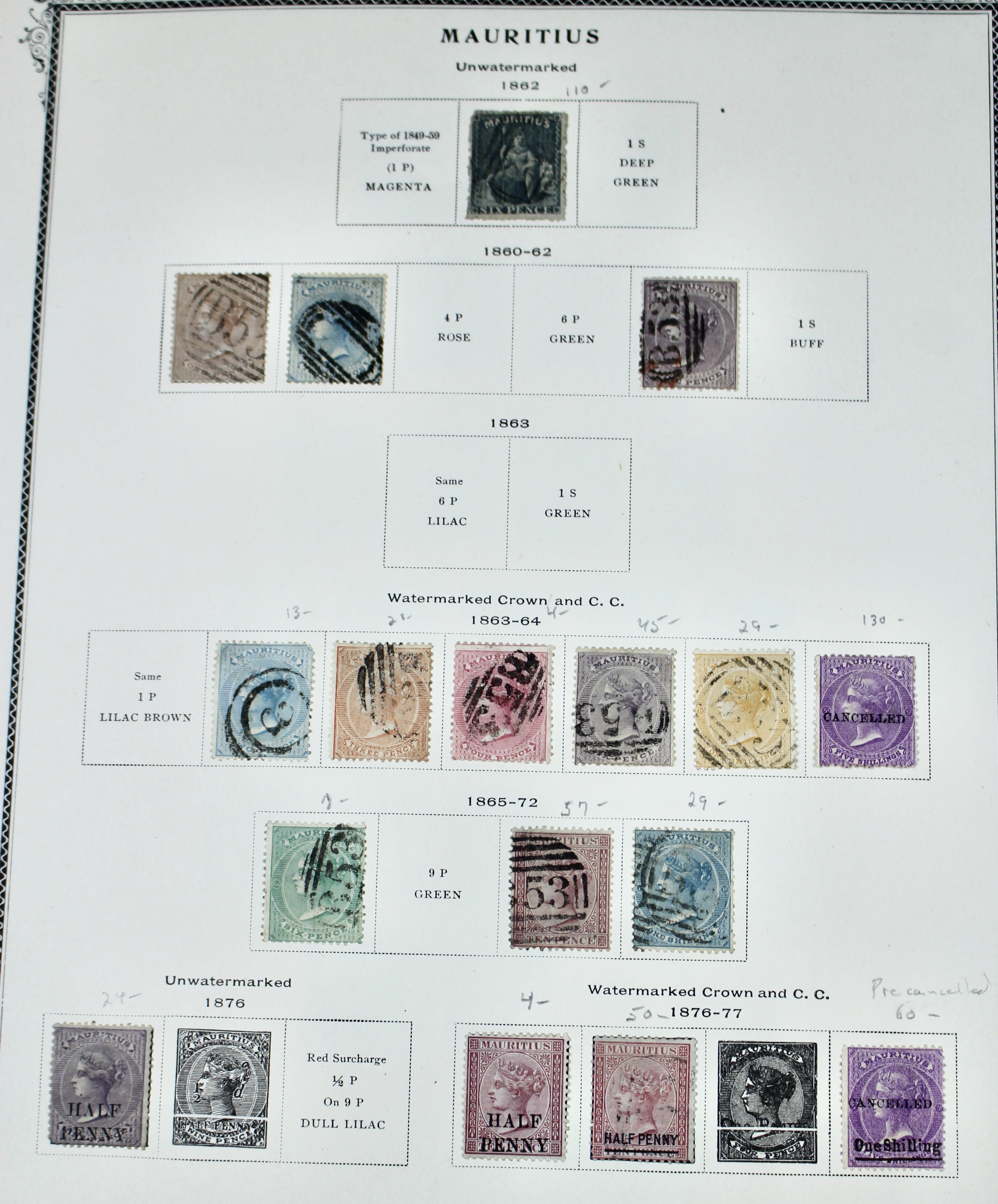 Mauritius Stamp Collection
