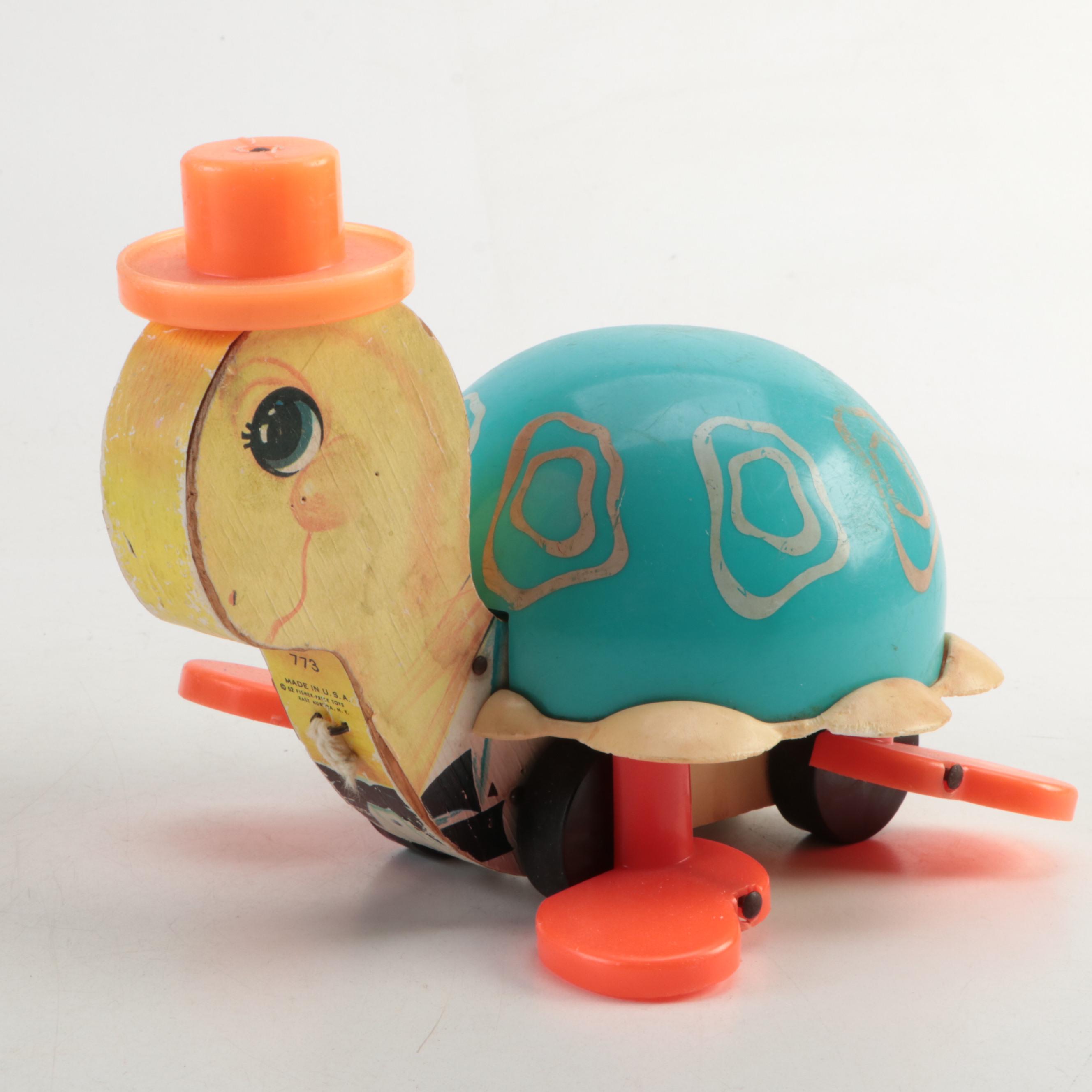 Fisher-Price "Lucky Dog" Stacking Puzzle with Pull-Behind Toys and Ball