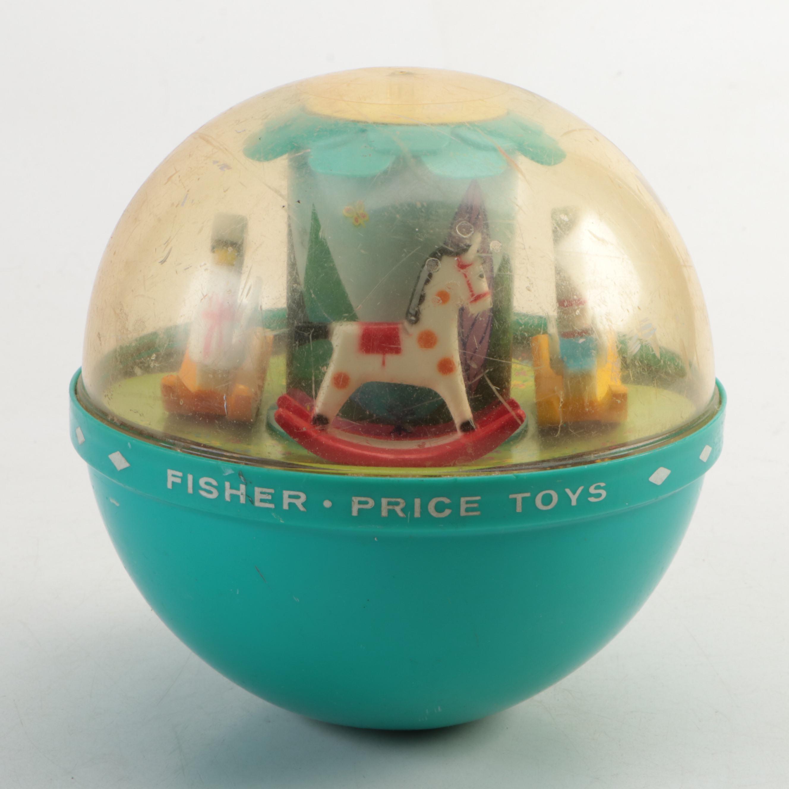 Fisher-Price "Lucky Dog" Stacking Puzzle with Pull-Behind Toys and Ball