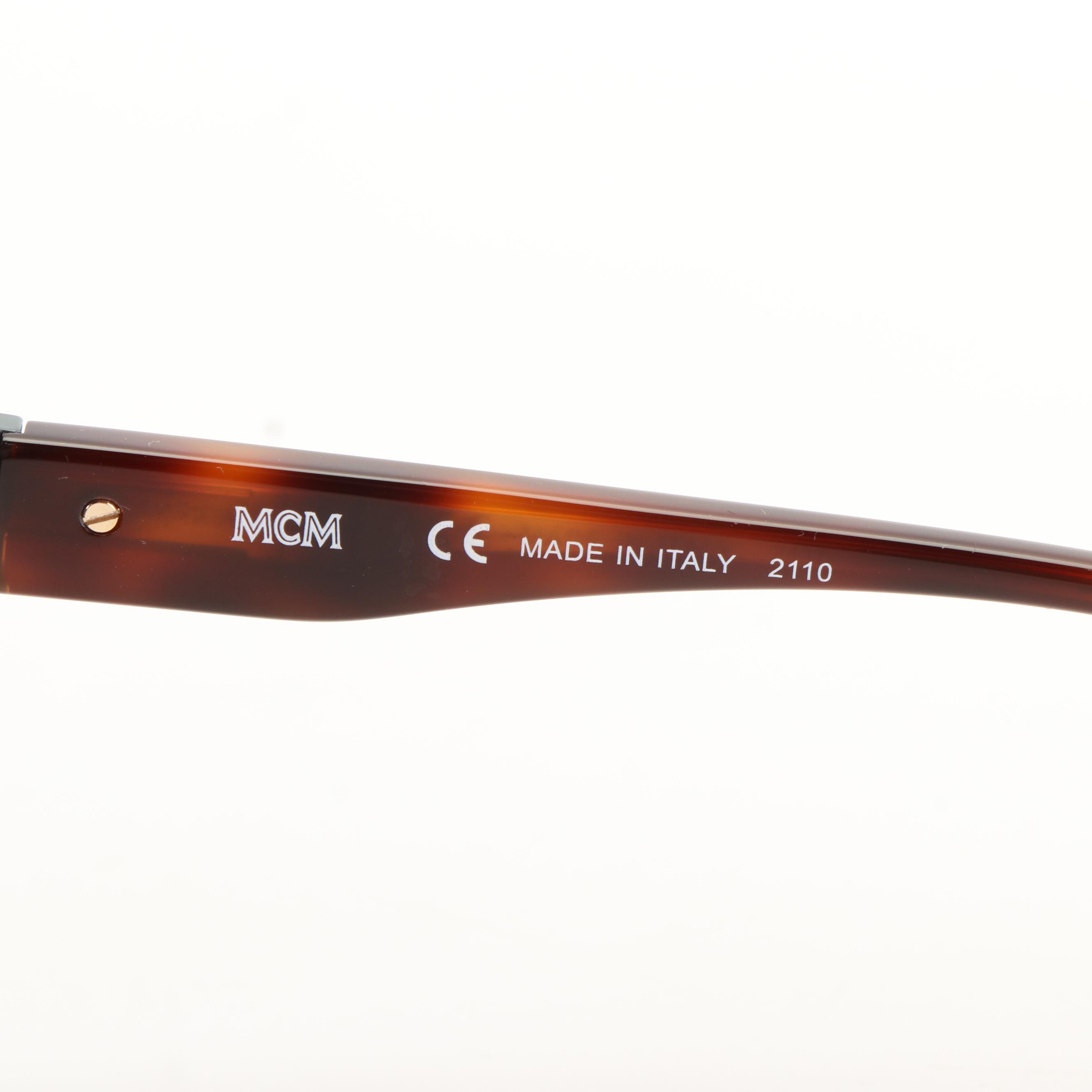 MCM 722SLB Cat Eye Pink Accented Tortoise Shell Sunglasses