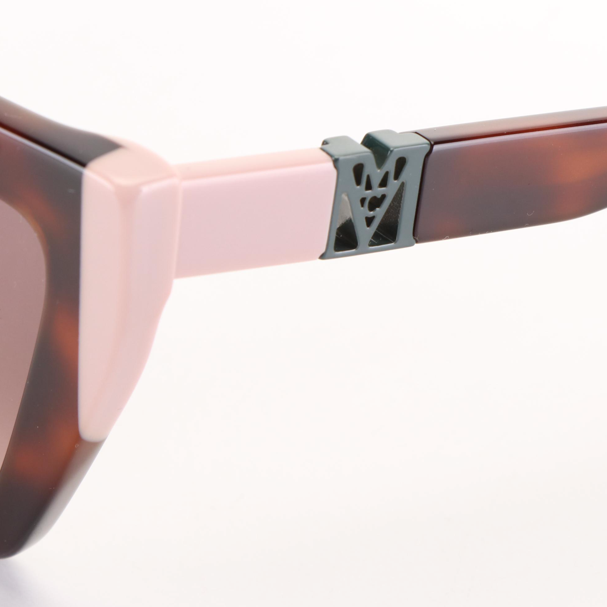 MCM 722SLB Cat Eye Pink Accented Tortoise Shell Sunglasses