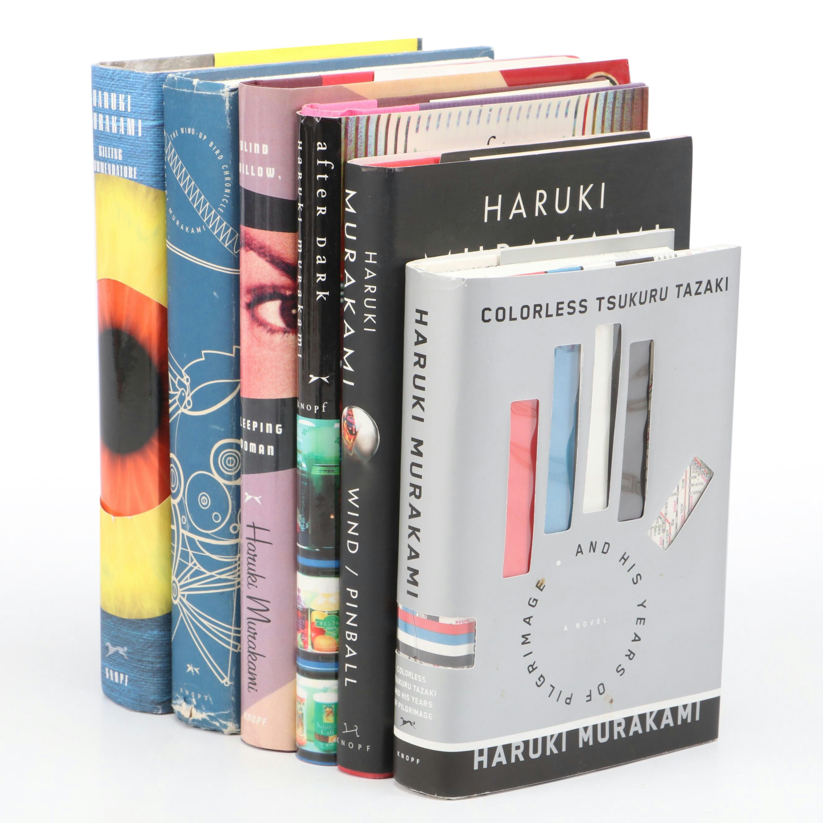 First Edition Haruki Murakami Books Including "The Wind-Up Bird Chronicle"