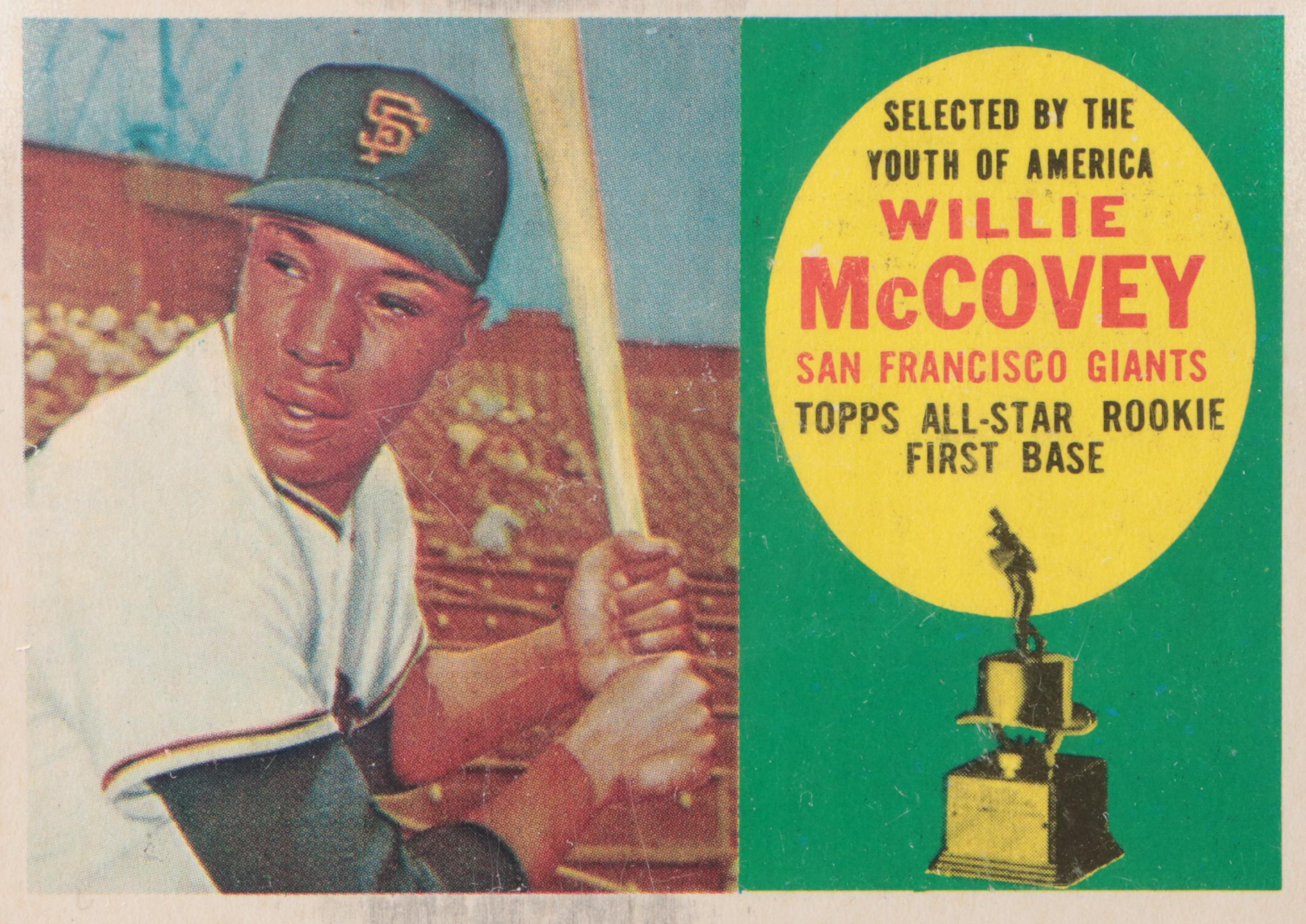 1960 Topps Willie McCovey All-Star Rookie San Franscico Giants Baseball Card