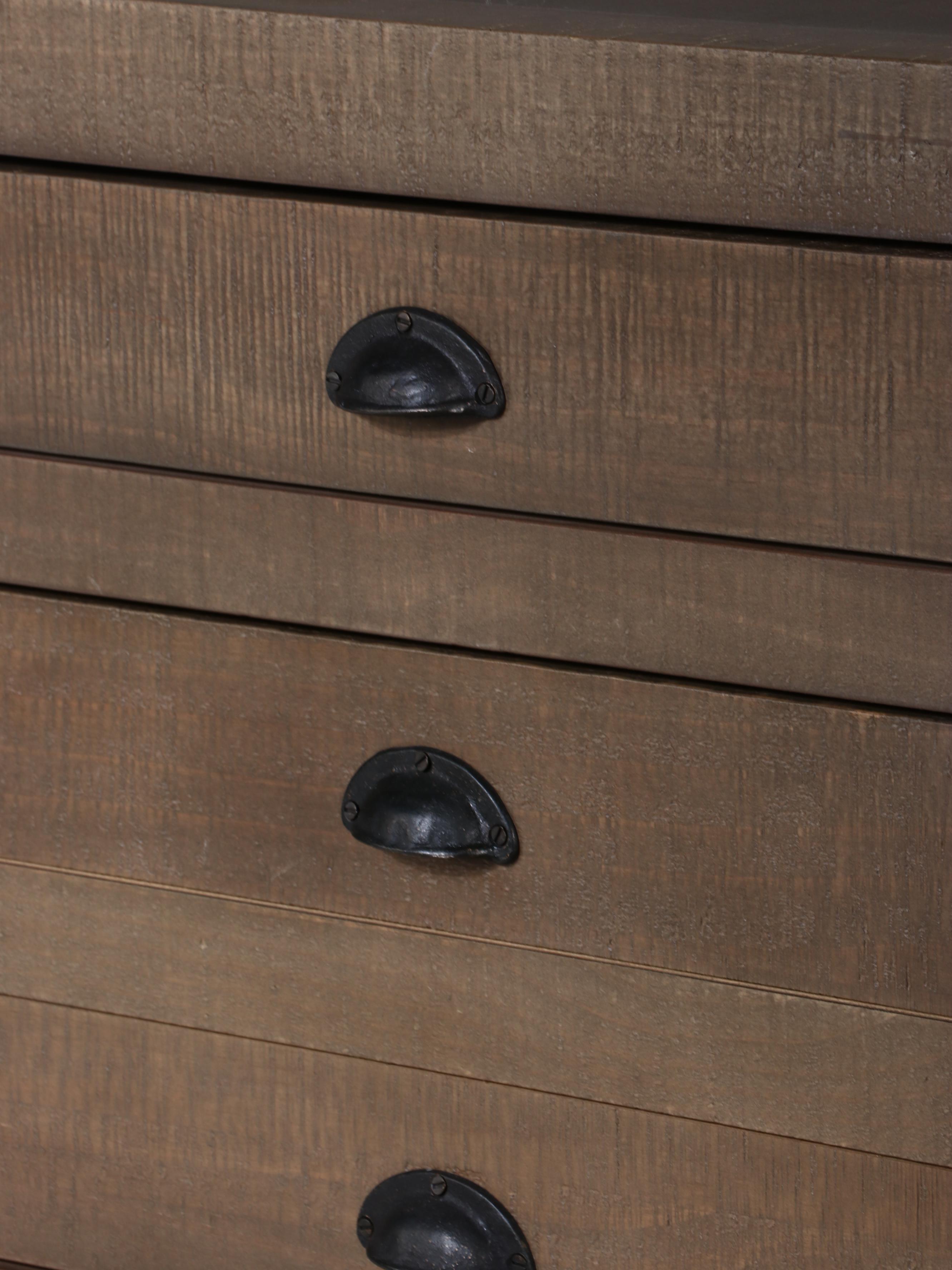 Restoration Hardware Wooden Printmaker's Chest of Drawers