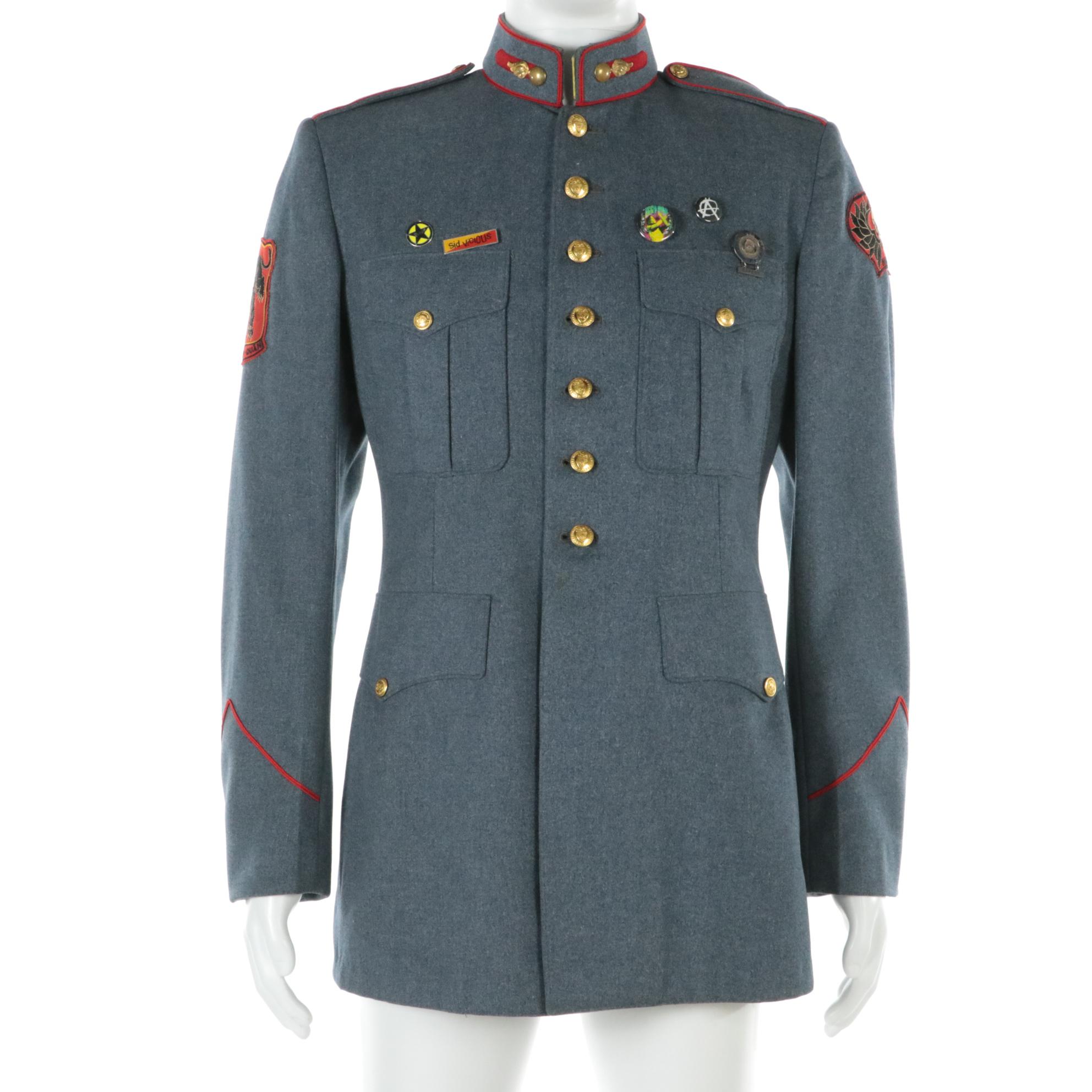 Customized U.S. Military Jacket with Rock 'n’ Roll Pins and Badges