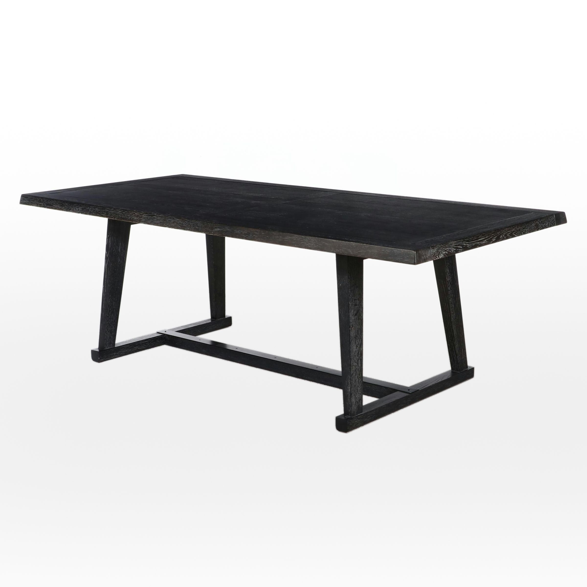 Contemporary Wooden Trestle Table