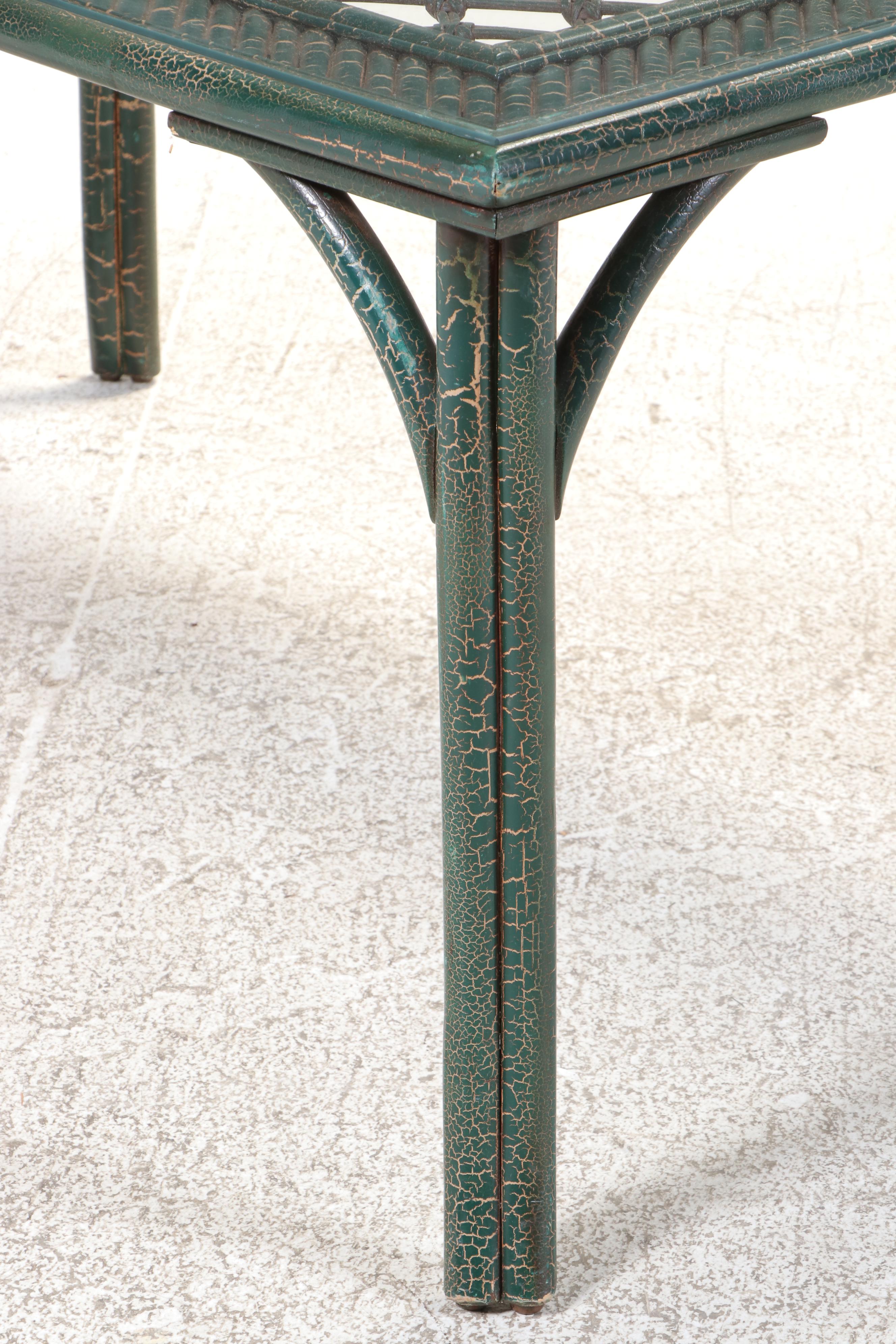 Five Piece Southeastern Galleries Art Nouveau Style Painted Bent Wood Dining Set
