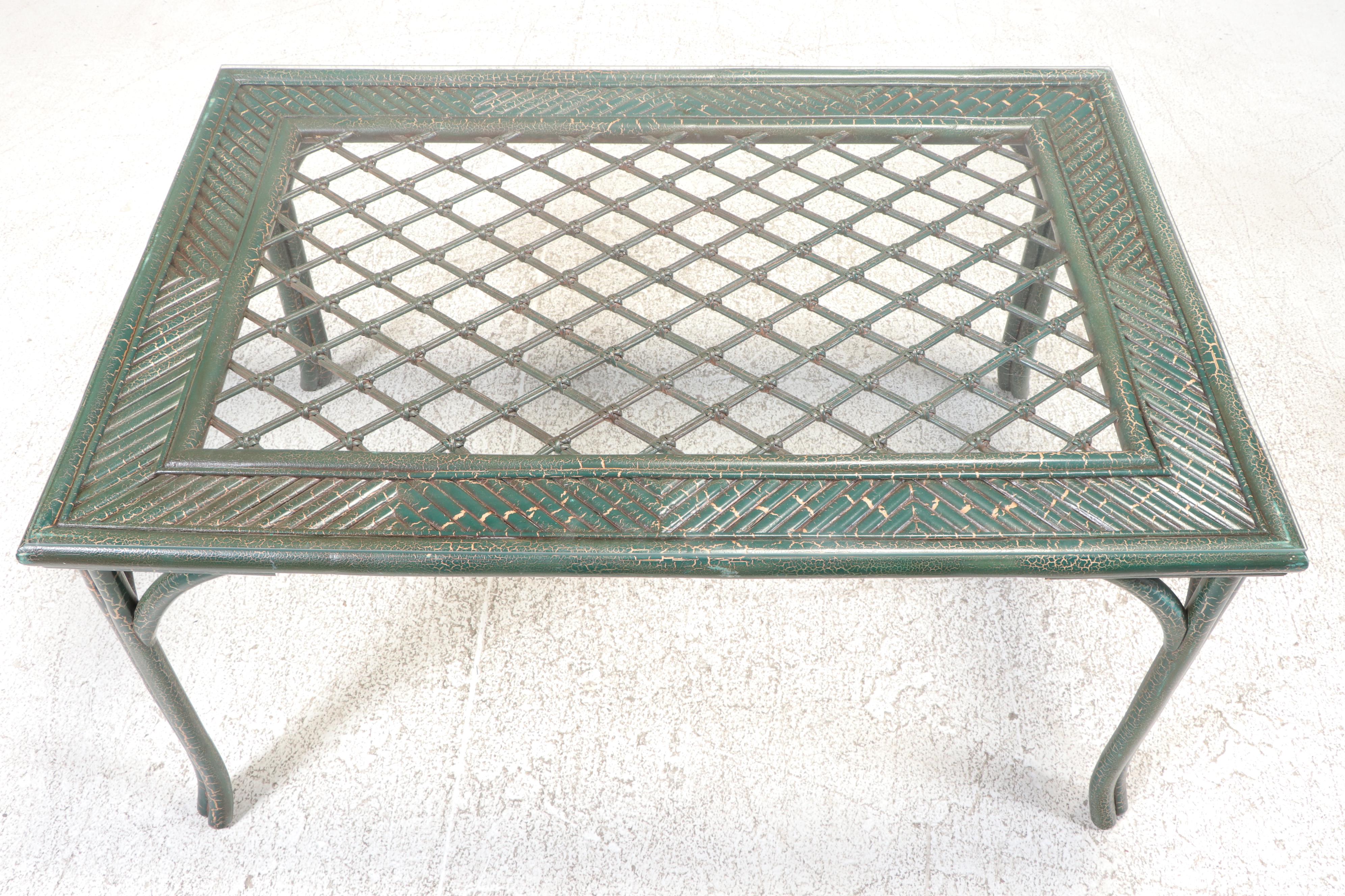 Five Piece Southeastern Galleries Art Nouveau Style Painted Bent Wood Dining Set