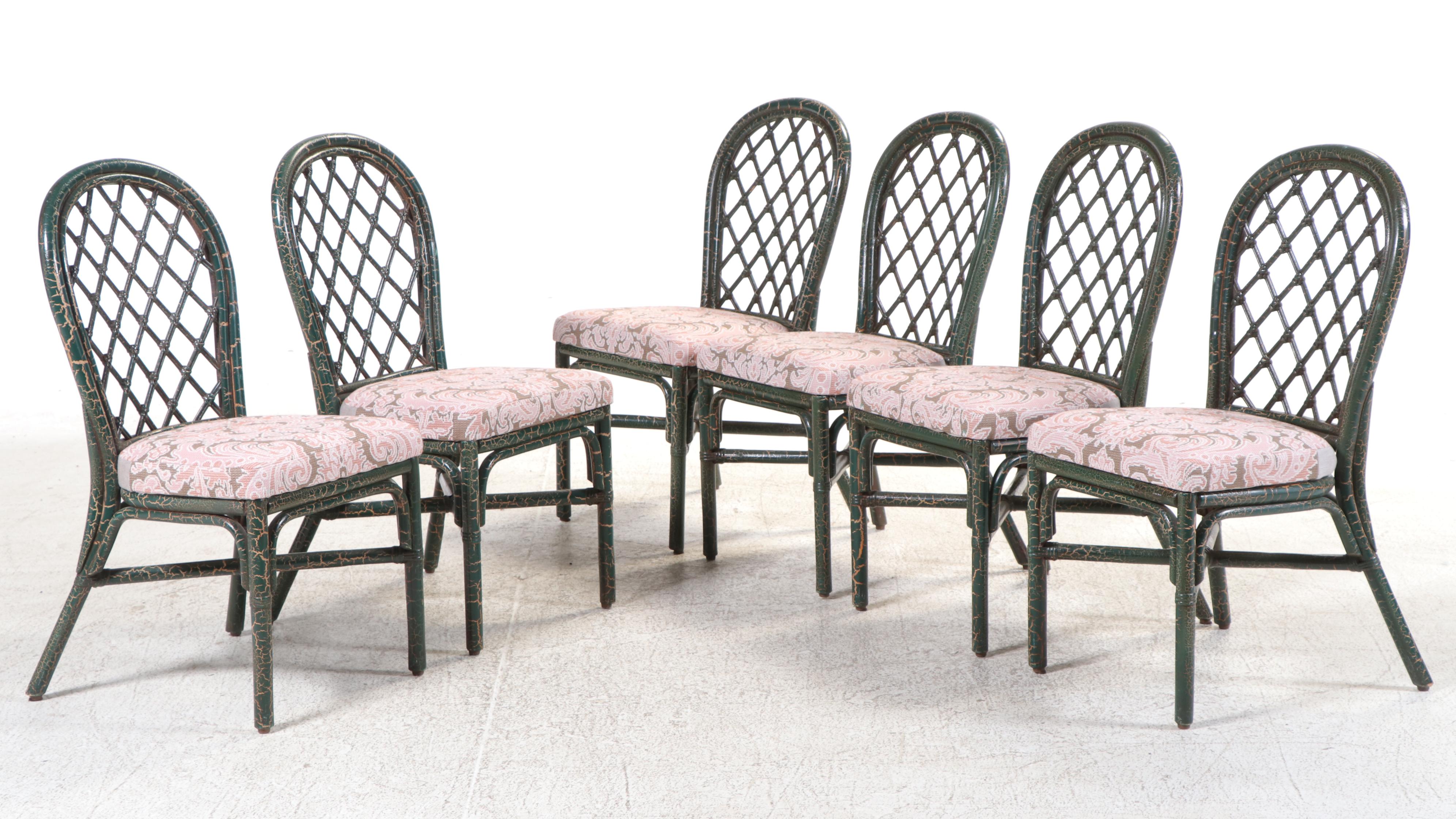 Five Piece Southeastern Galleries Art Nouveau Style Painted Bent Wood Dining Set