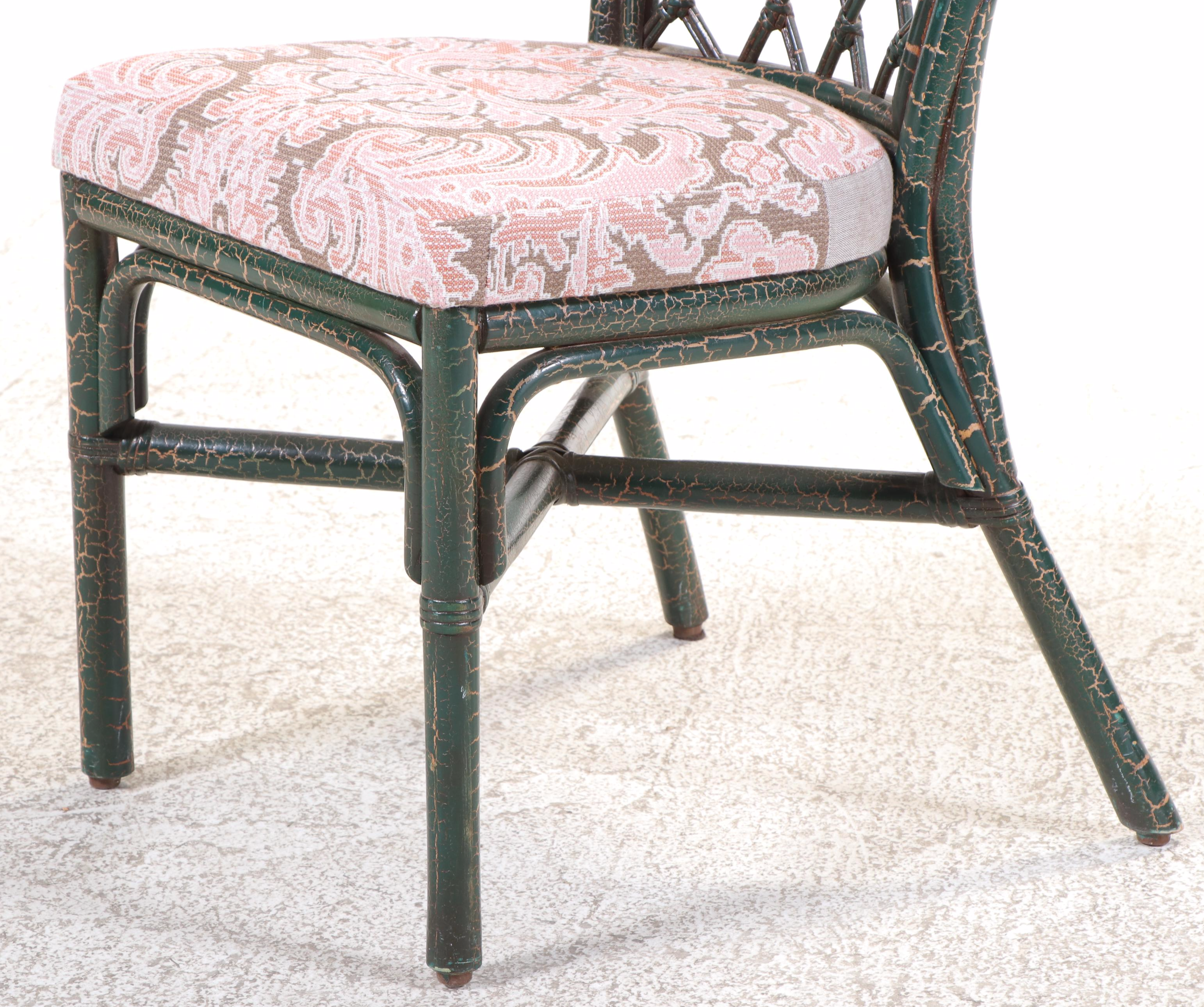 Five Piece Southeastern Galleries Art Nouveau Style Painted Bent Wood Dining Set