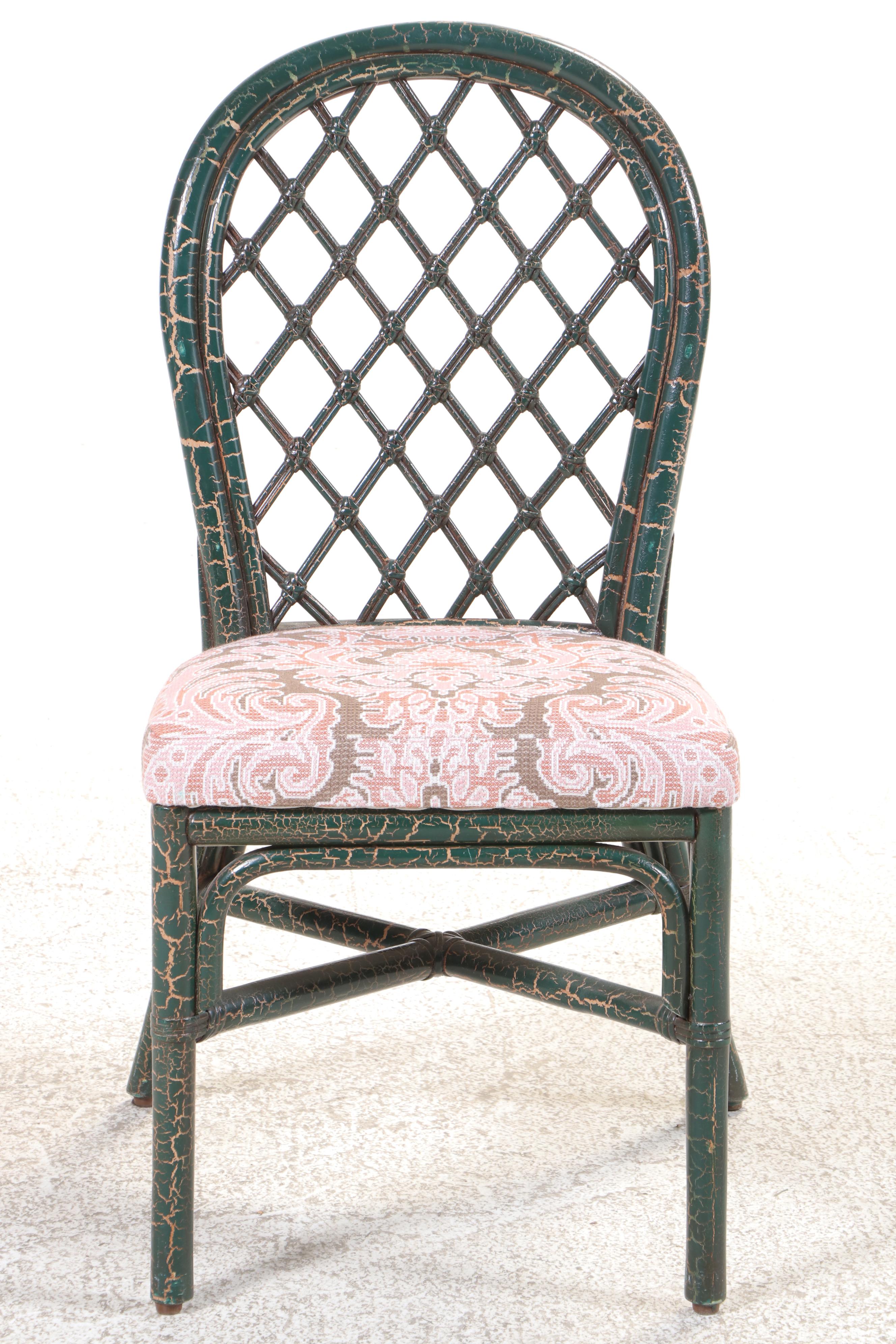 Five Piece Southeastern Galleries Art Nouveau Style Painted Bent Wood Dining Set