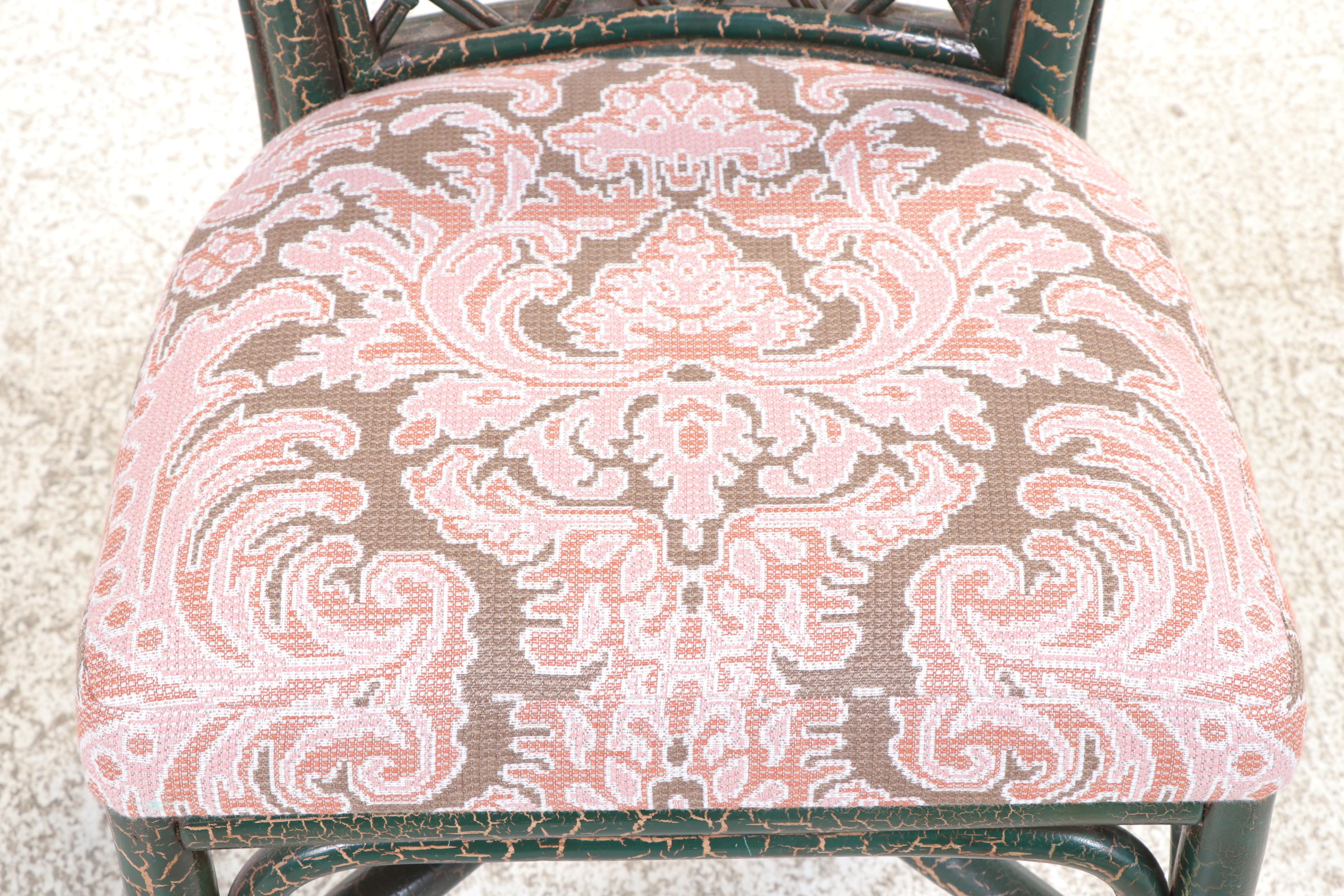 Five Piece Southeastern Galleries Art Nouveau Style Painted Bent Wood Dining Set