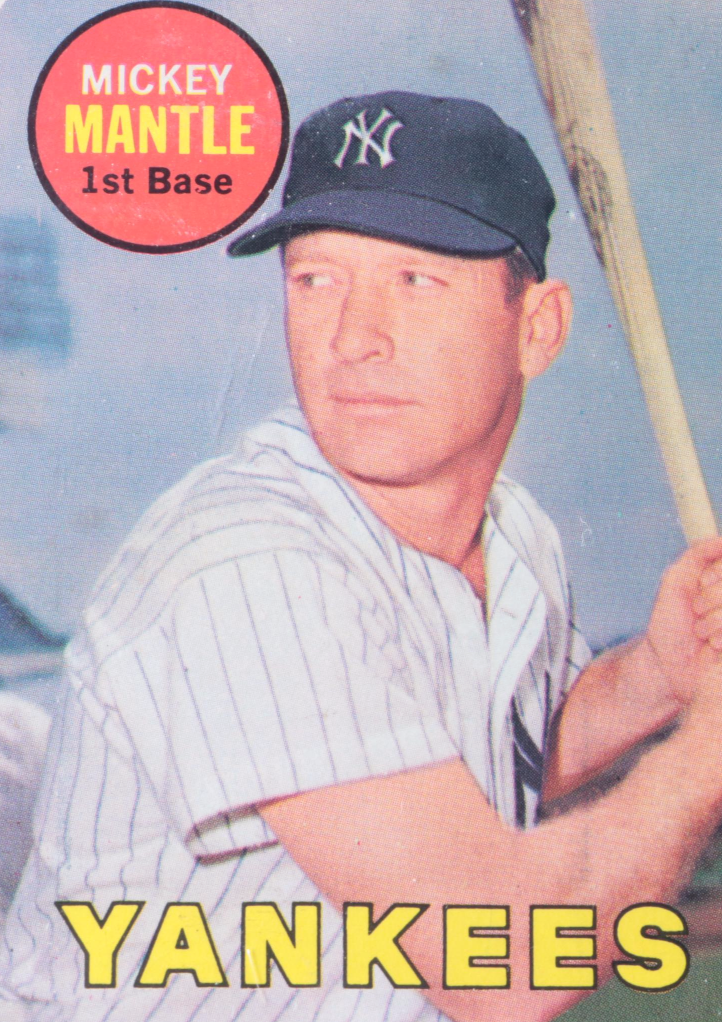 1967 and 1969 Topps Mickey Mantle New York Yankees Baseball Cards