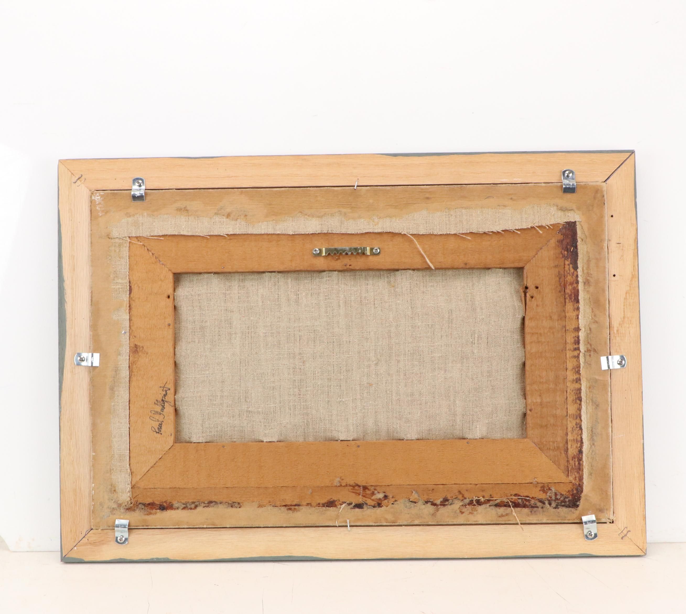 Paul Dahlquist Modernist Figurative Pastel Drawing, 1955