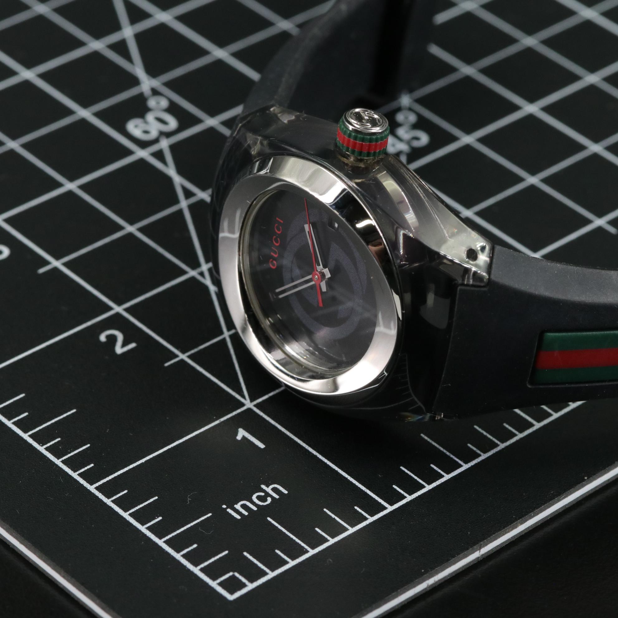 Gucci Sync 137.3 Swiss Made Black Dial Quartz Wristwatch
