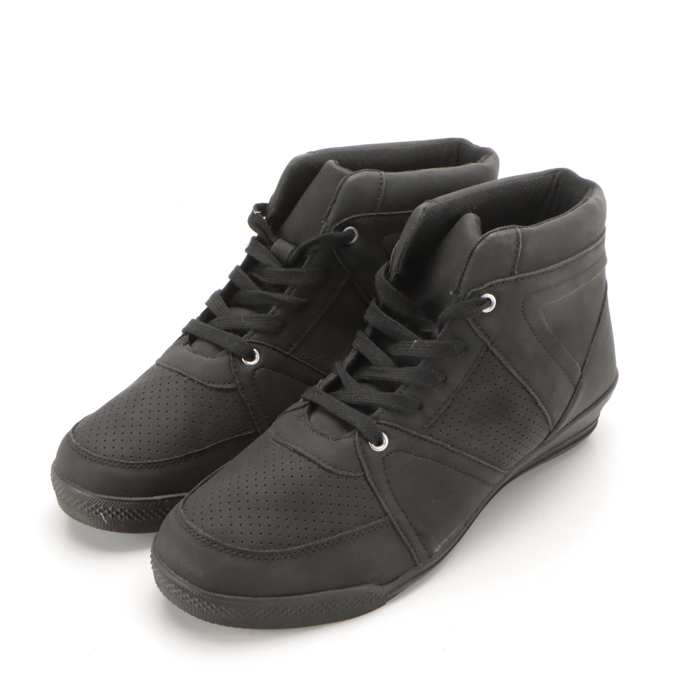 Men's Comfortview High Top and Fashion Sneakers in Black