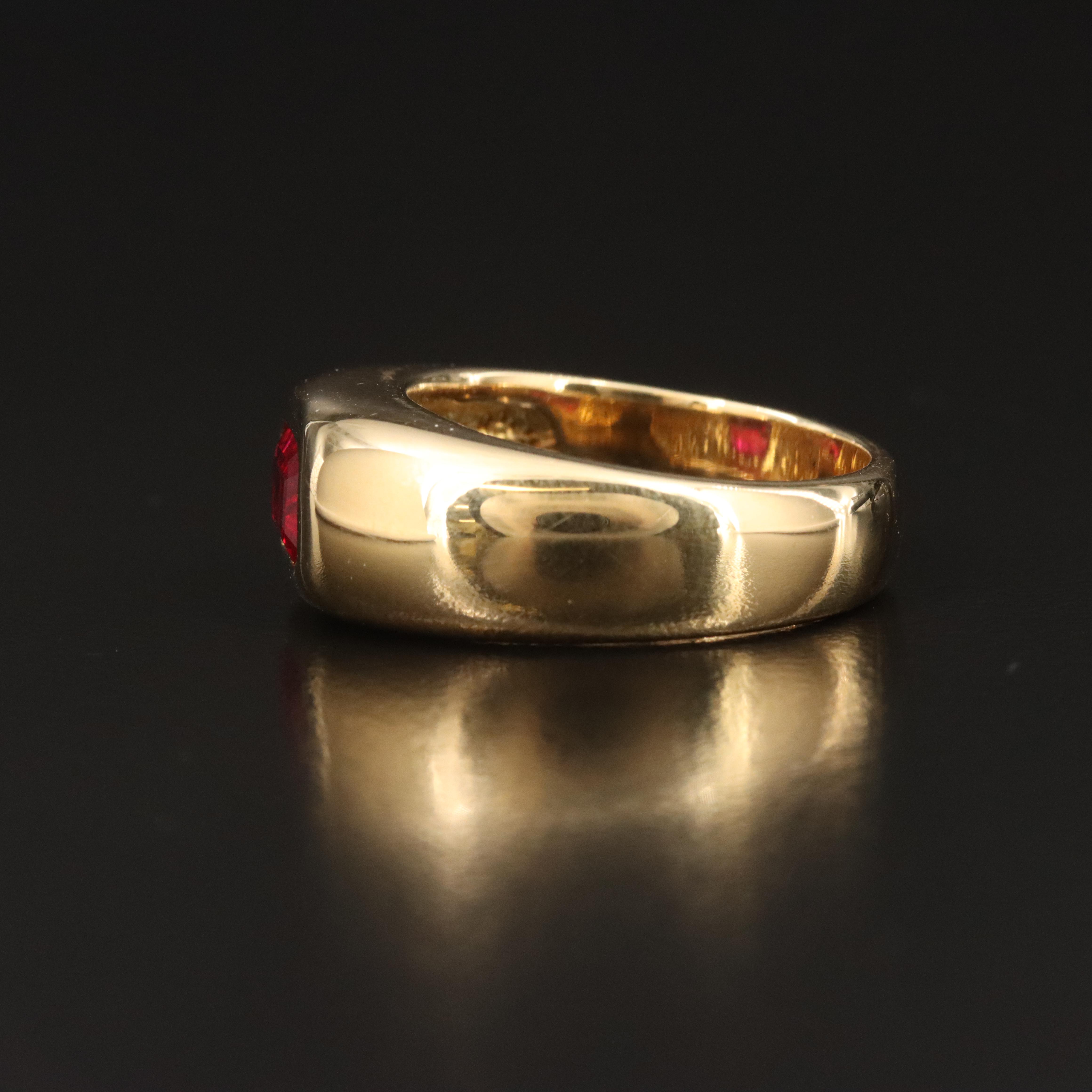 18K 2.27 CT Burmese Ruby Solitaire Ring with GIA Report