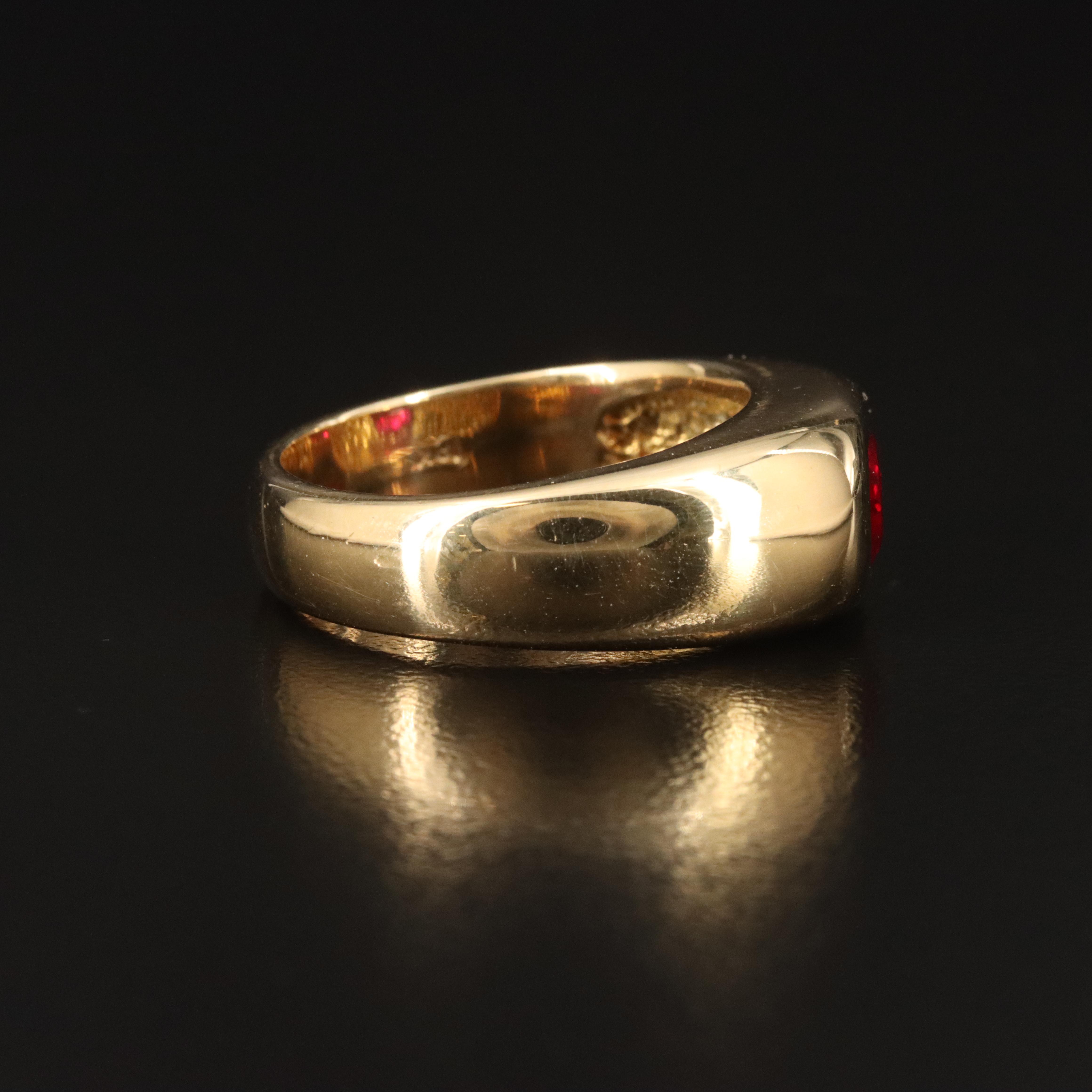 18K 2.27 CT Burmese Ruby Solitaire Ring with GIA Report