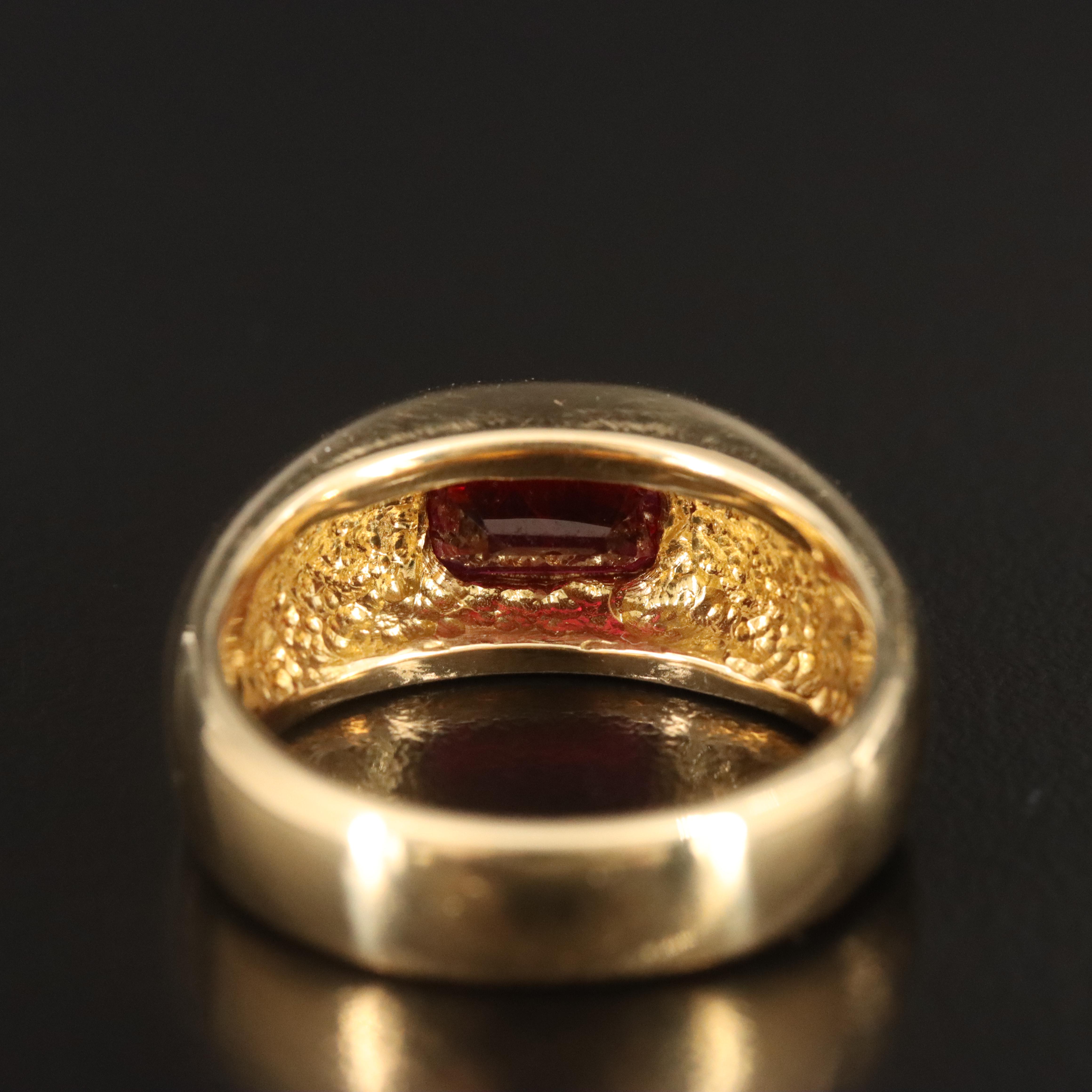 18K 2.27 CT Burmese Ruby Solitaire Ring with GIA Report