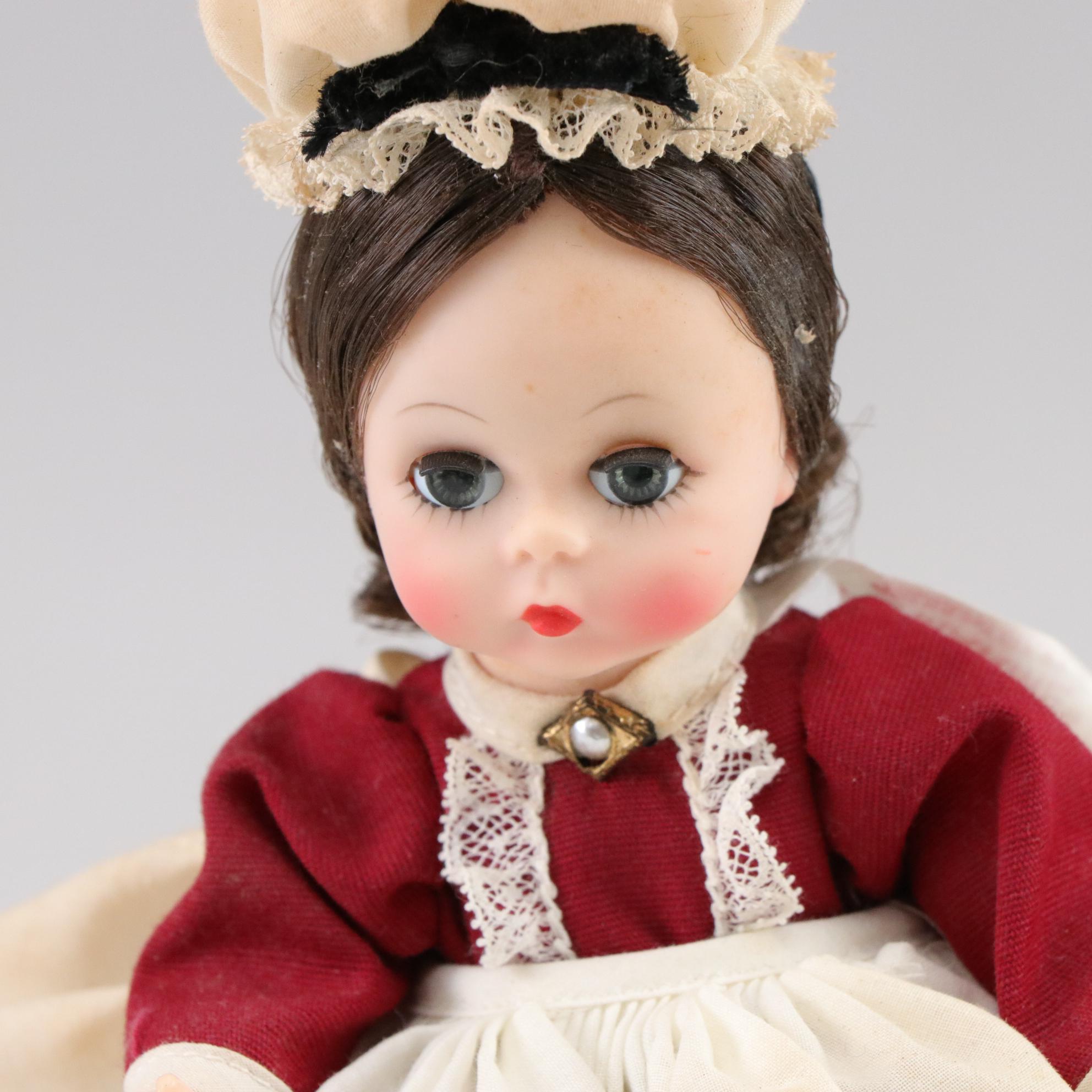 Madame Alexander, Priscilla Alden, Featured in Sleepy Eye Doll Collection