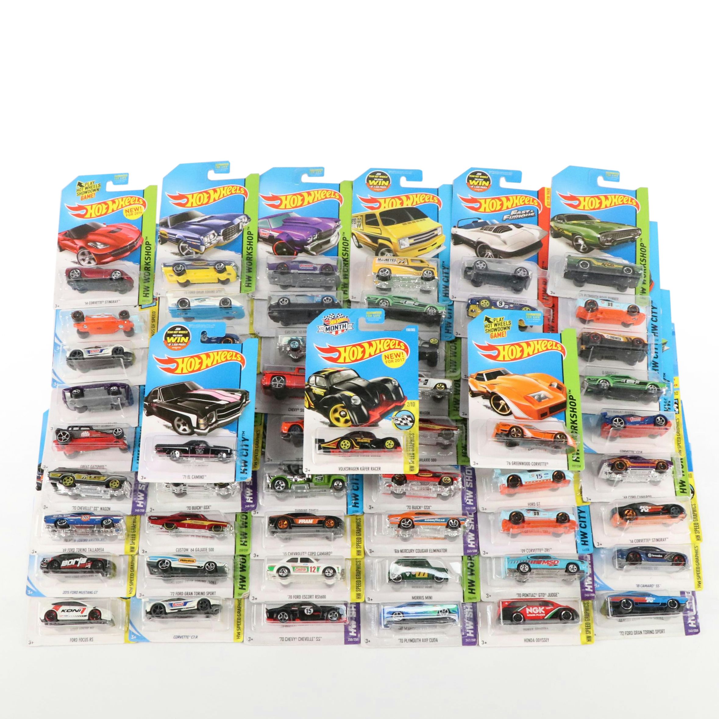 Hot Wheels "Corvette C7.R," "Corvette Grand Sport Roadster" and More Toy Cars