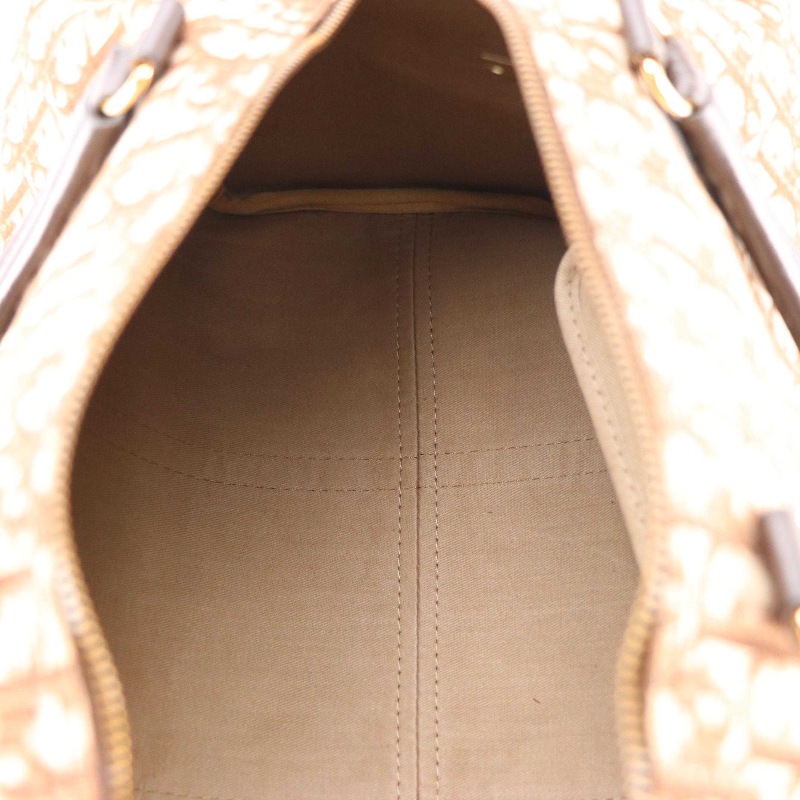 Christian Dior Small Duffle Bag in Dior Oblique Canvas with Leather Trim, 1970s