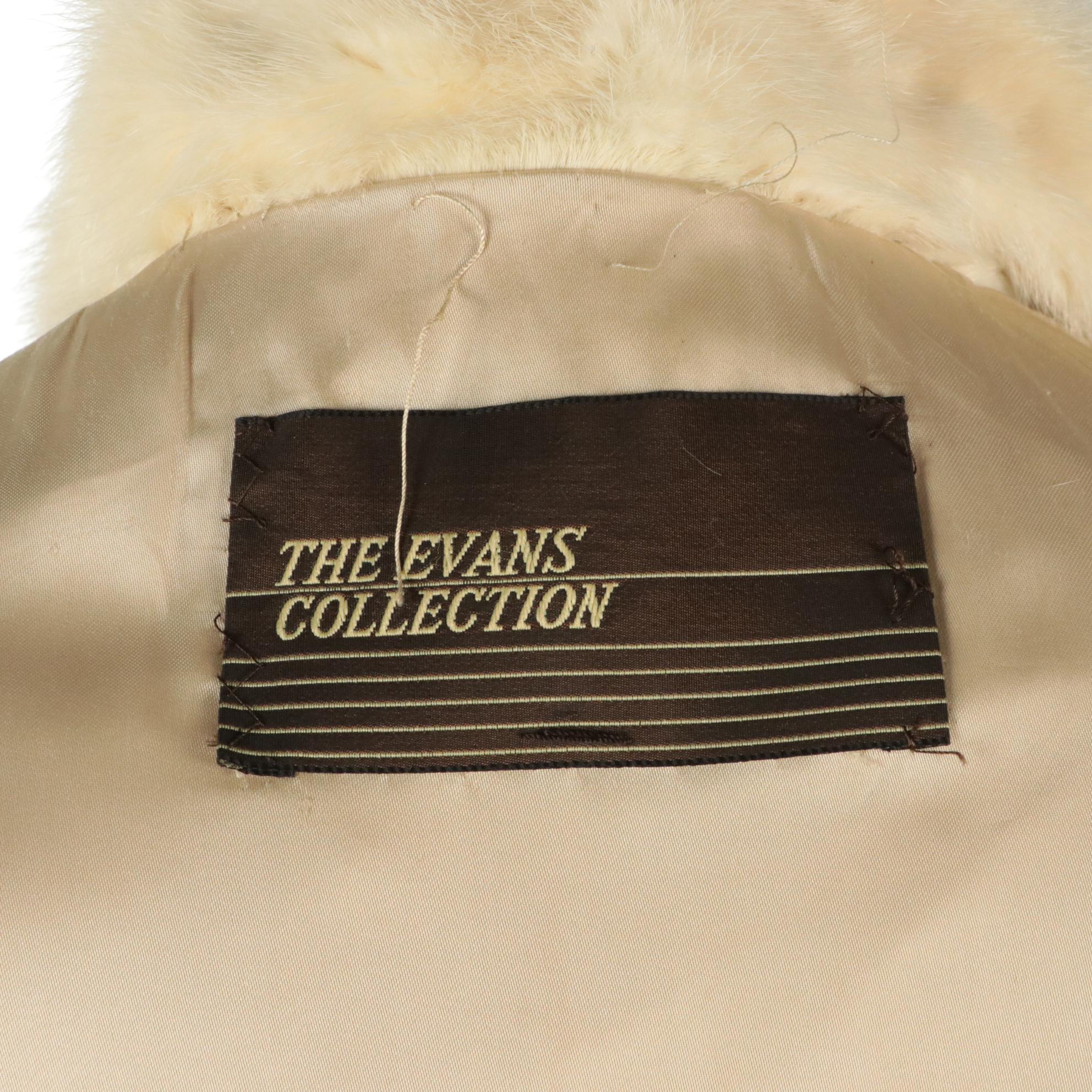 White Mink Fur Coat from The Evans Collection
