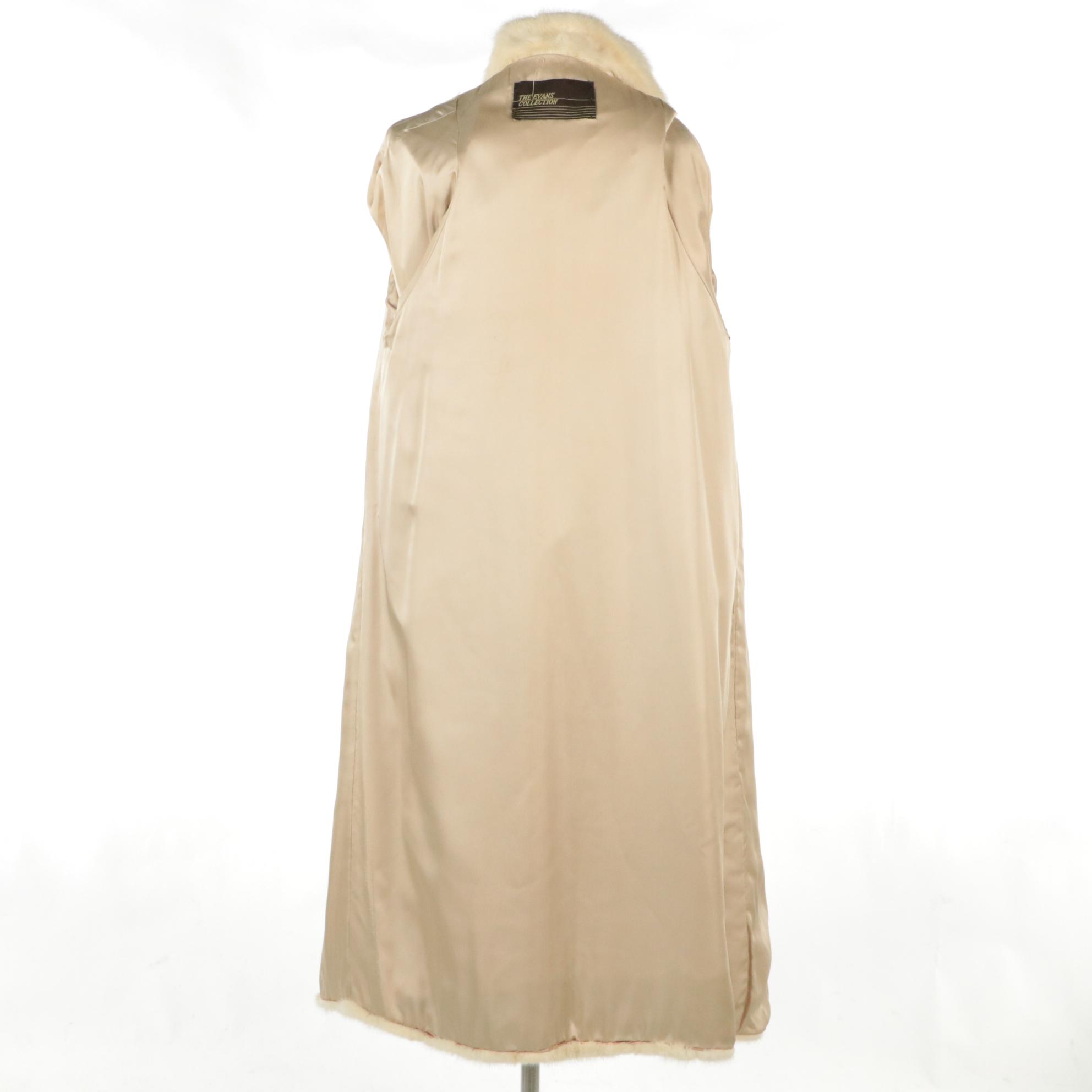 White Mink Fur Coat from The Evans Collection