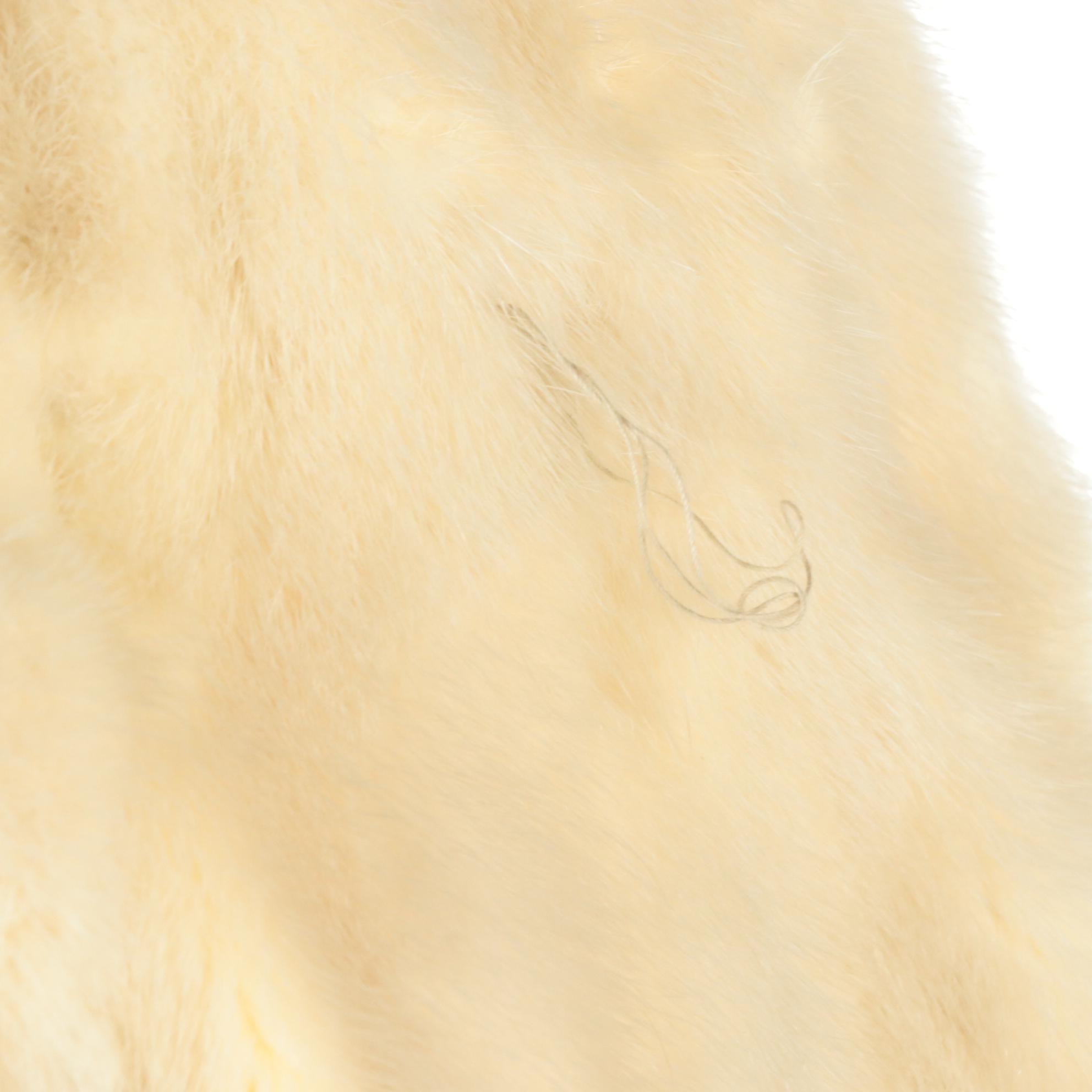White Mink Fur Coat from The Evans Collection