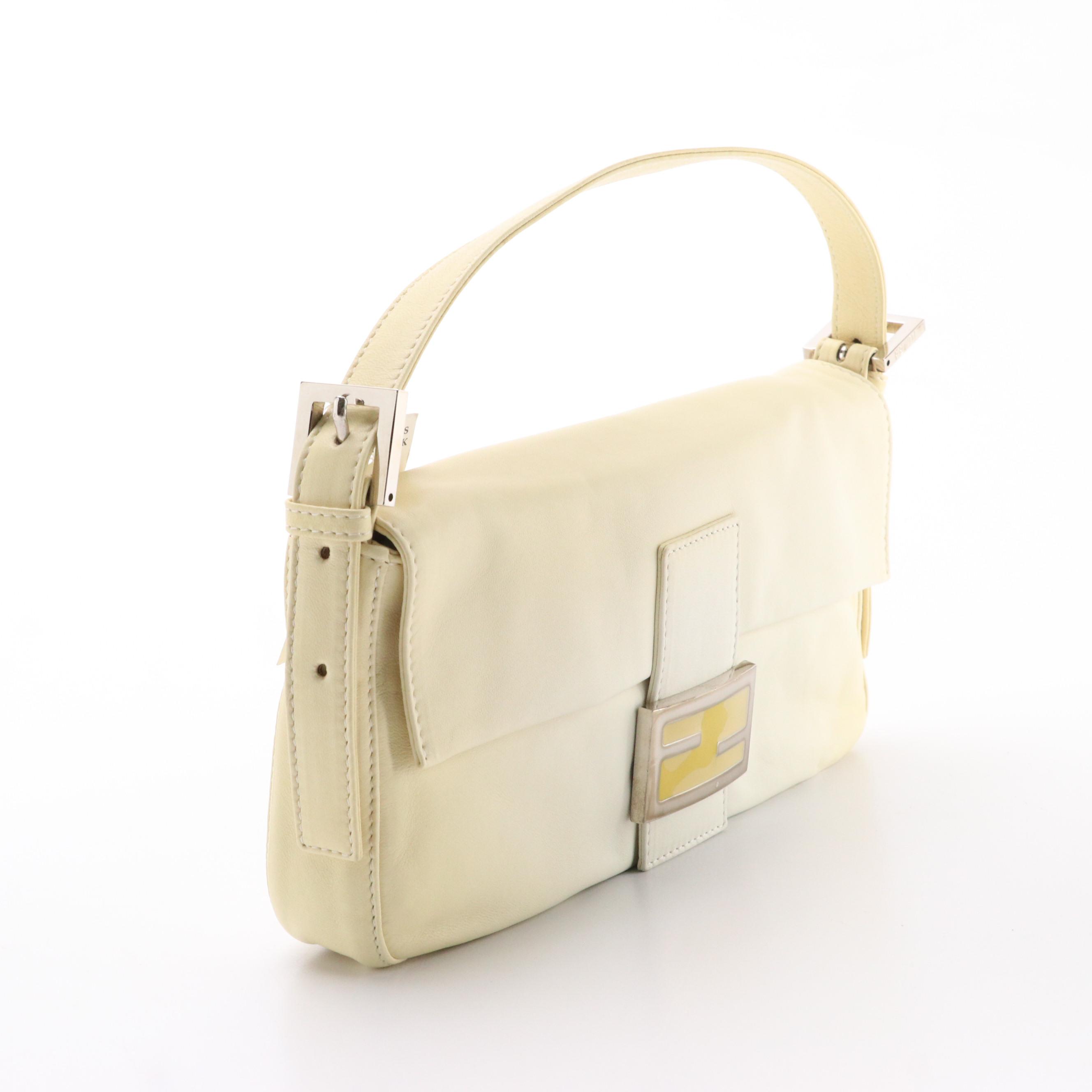 Fendi Lambskin Leather Flap Baguette Bag from Barneys New York, New with Tag