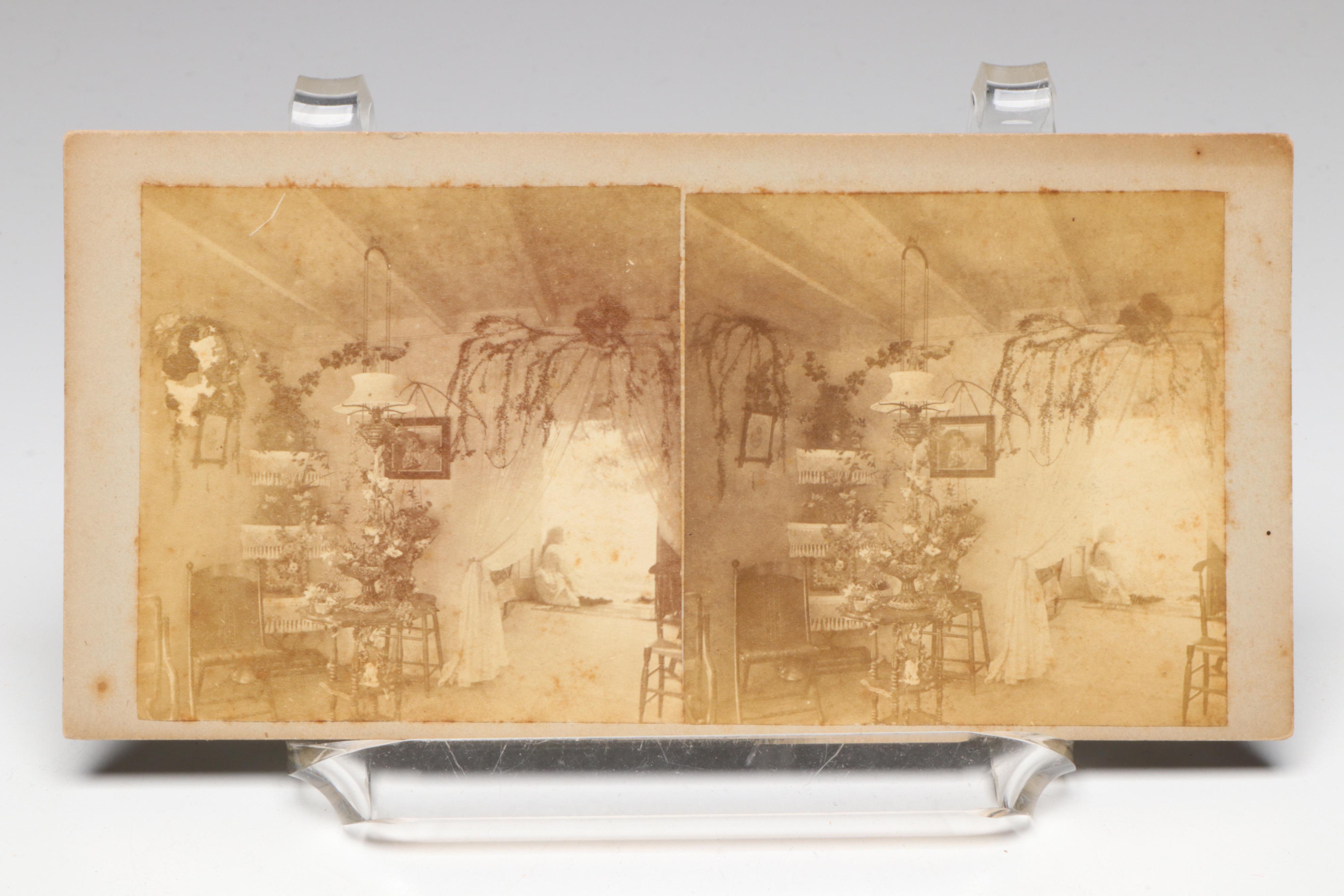 Keystone Stereoscope with Image Card Collection, Late 19th/Early 20th Century